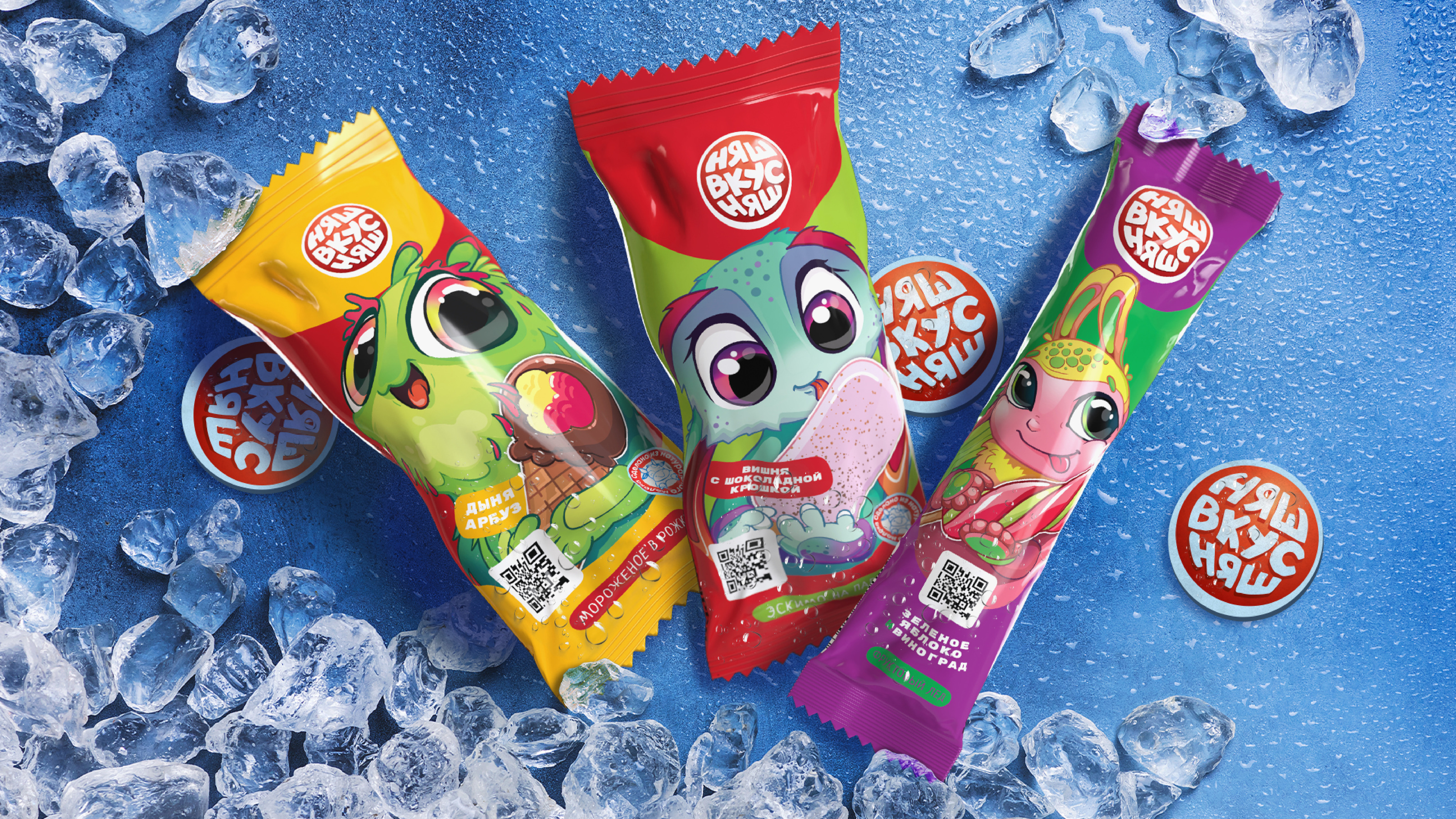 Няш Вкусняш. Большой проект для маленьких сладкоежек. — Изображение №6 — Брендинг, Иллюстрация на Dprofile