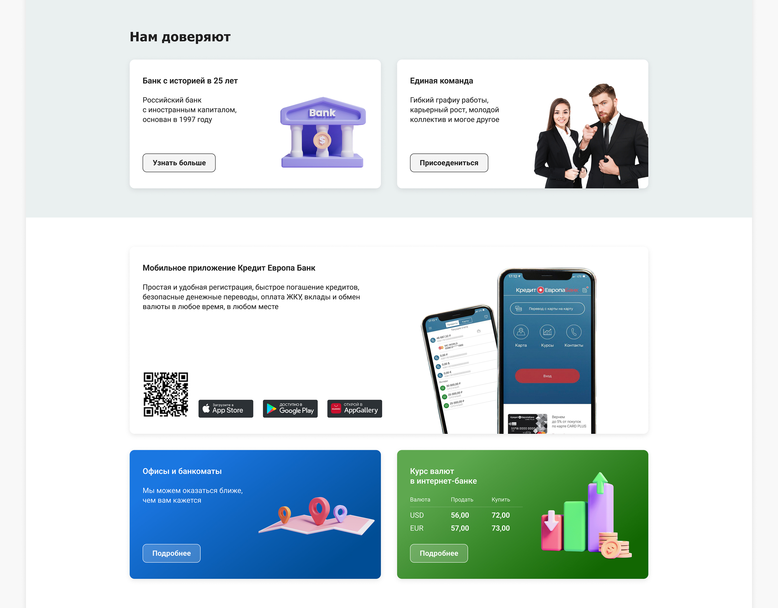 Редизайн сайта Кредит Европа Банк (Ui Redesign website) — Изображение №6 — Интерфейсы на Dprofile