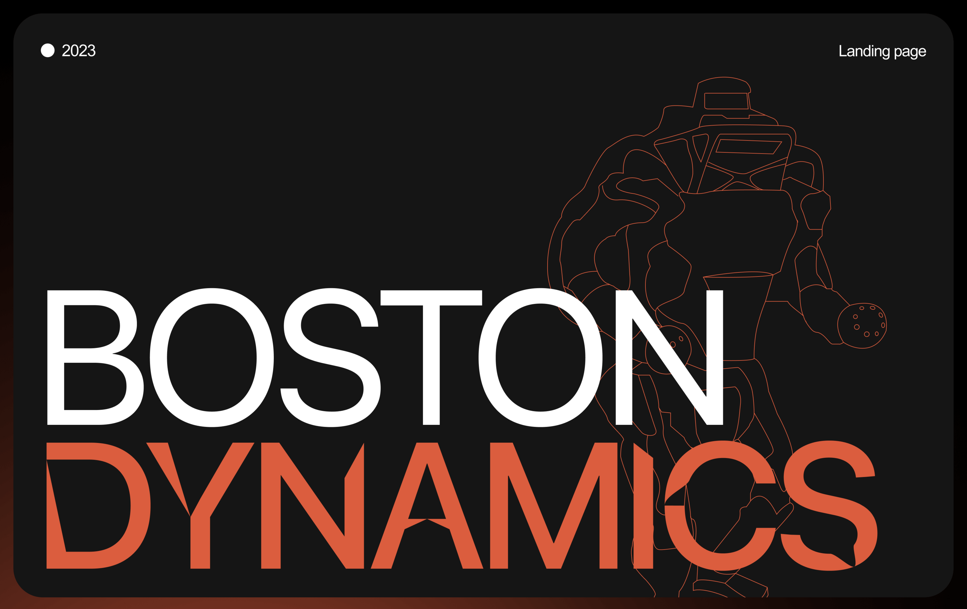 Redesign concept - Boston Dynamics — Изображение №1 — Интерфейсы, Иллюстрация на Dprofile