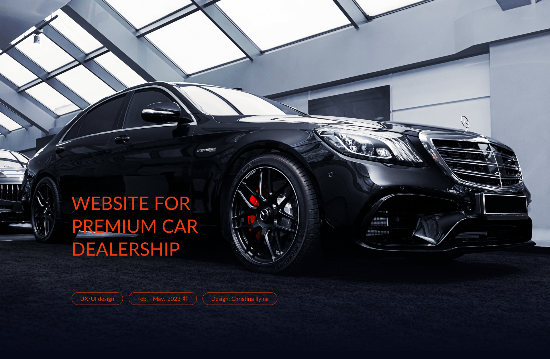 CRYSTAL MOTORS. Websitie for premium car dealerships — Изображение №1 — Интерфейсы на Dprofile