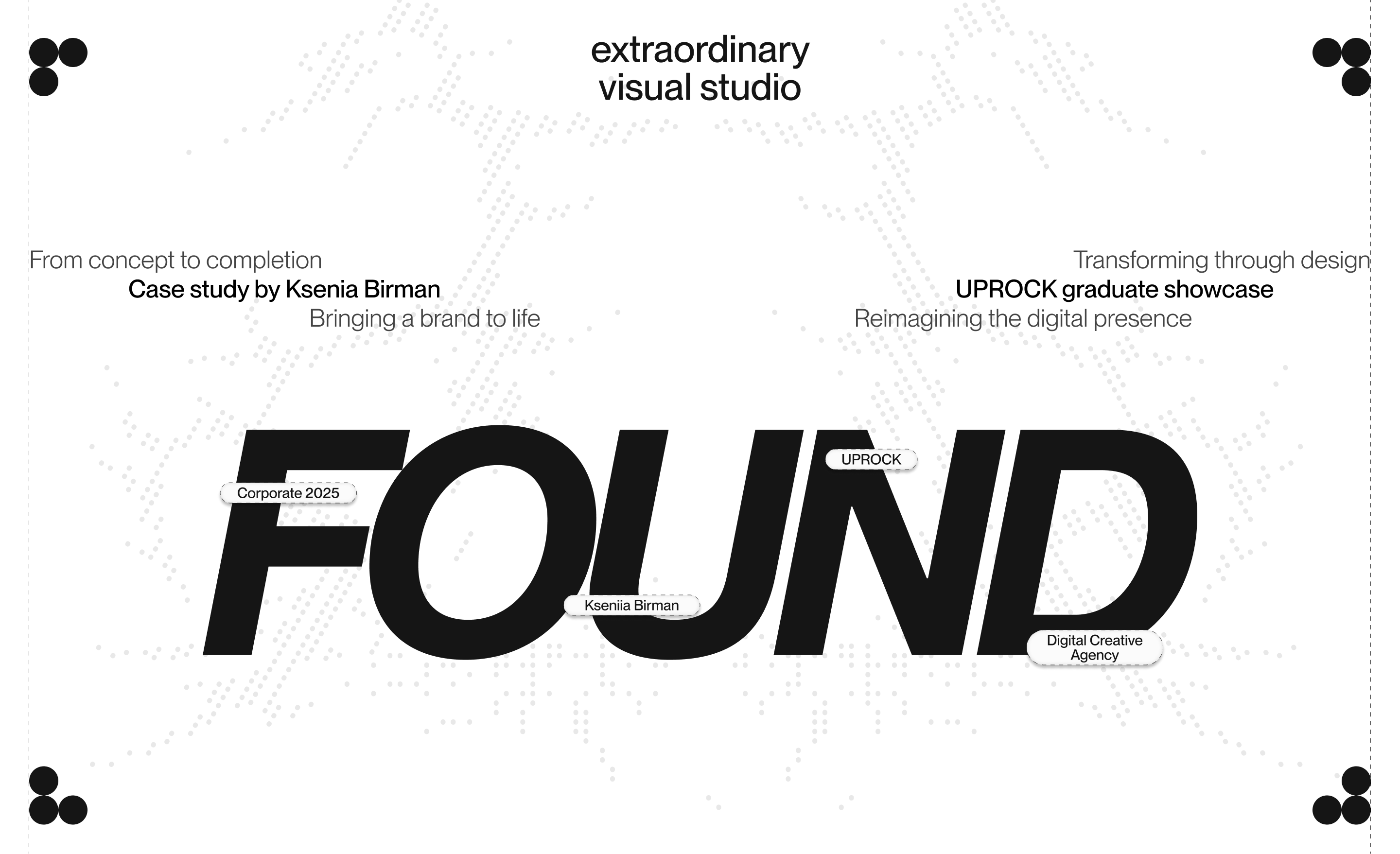 FOUND | Agency Website UX/UI — Изображение №1 — Интерфейсы, Брендинг на Dprofile