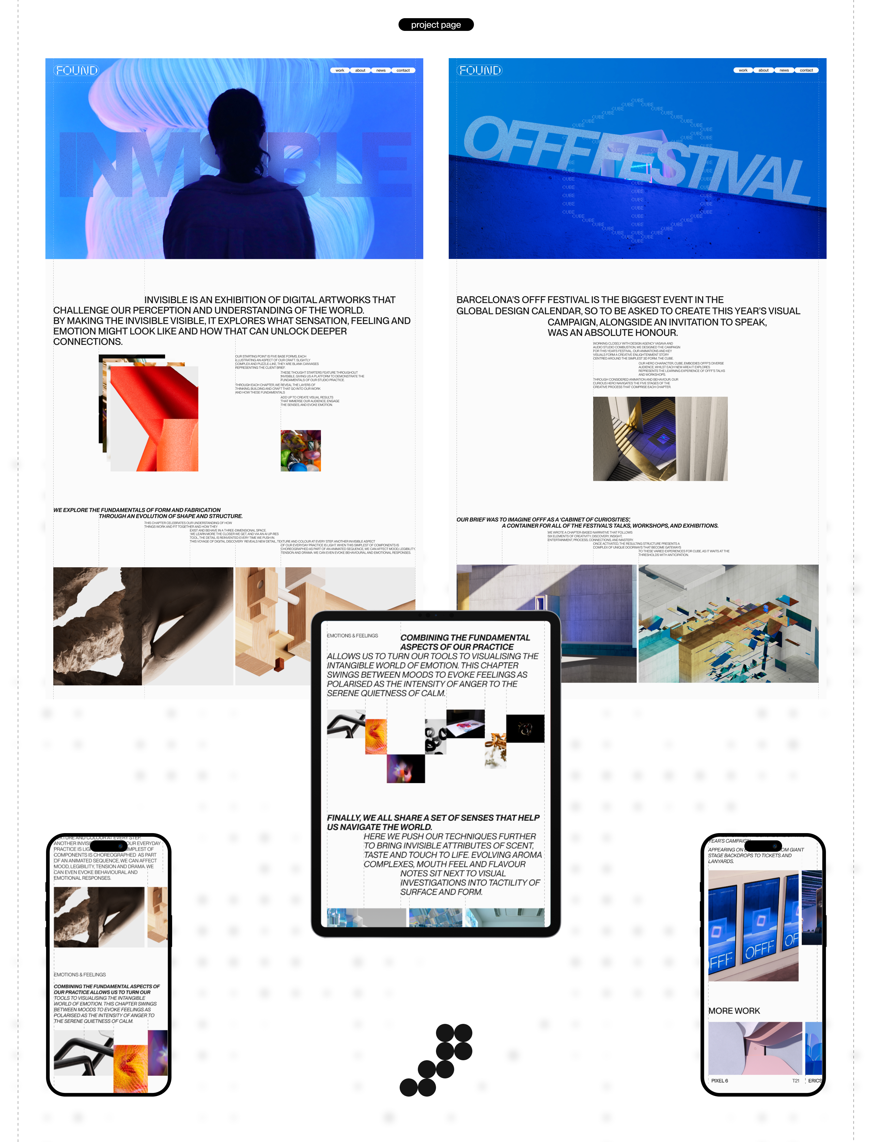 FOUND | Agency Website UX/UI — Изображение №8 — Интерфейсы, Брендинг на Dprofile