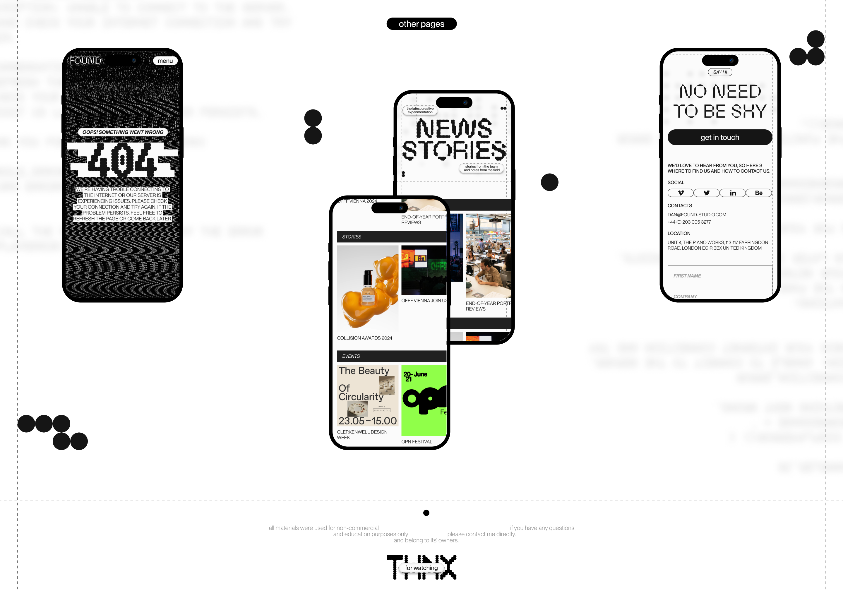 FOUND | Agency Website UX/UI — Изображение №12 — Интерфейсы, Брендинг на Dprofile