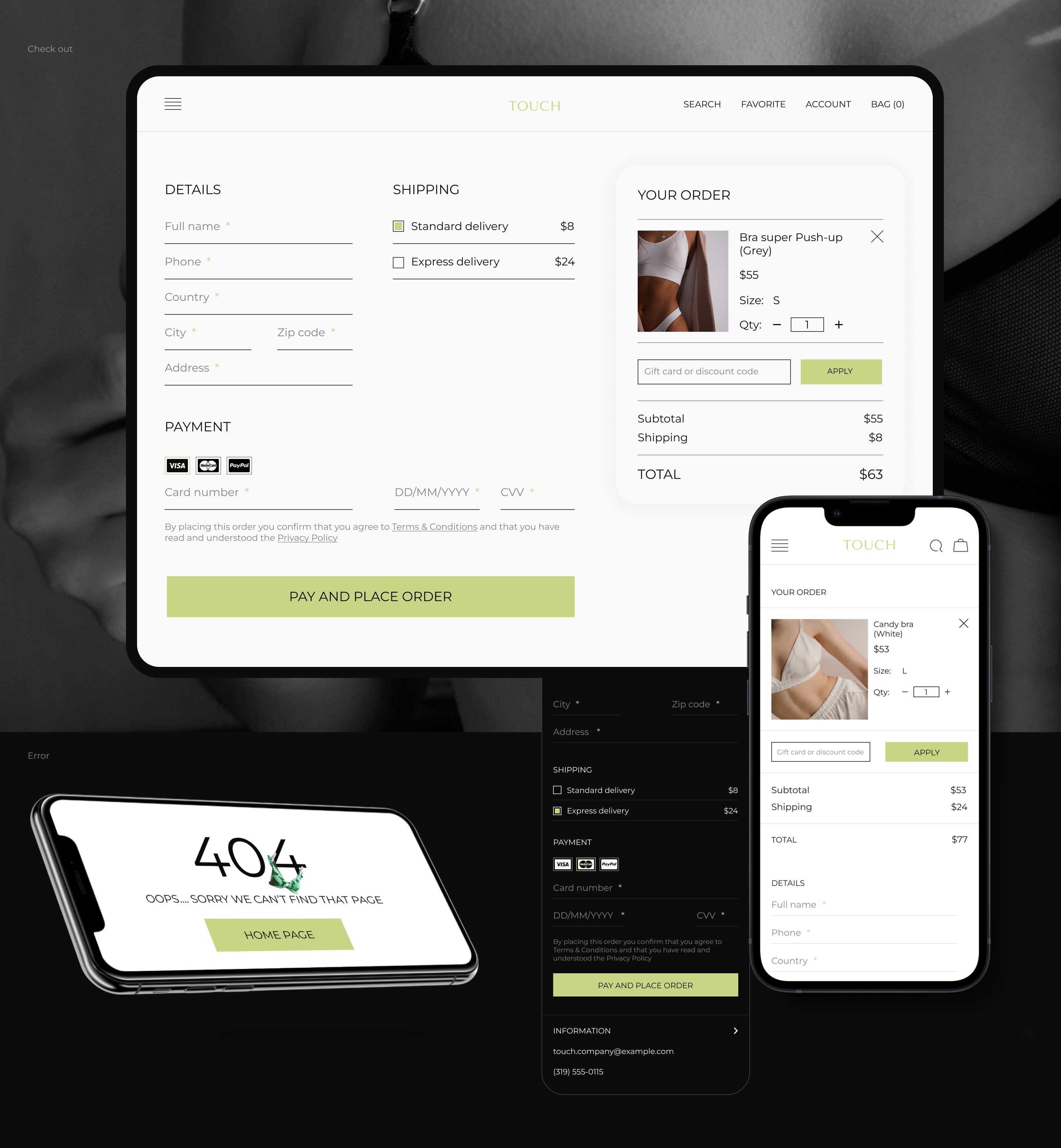 Lingerie online store | E-commerce | UX/UI concept — Изображение №9 — Интерфейсы, Брендинг, Маркетинг на Dprofile