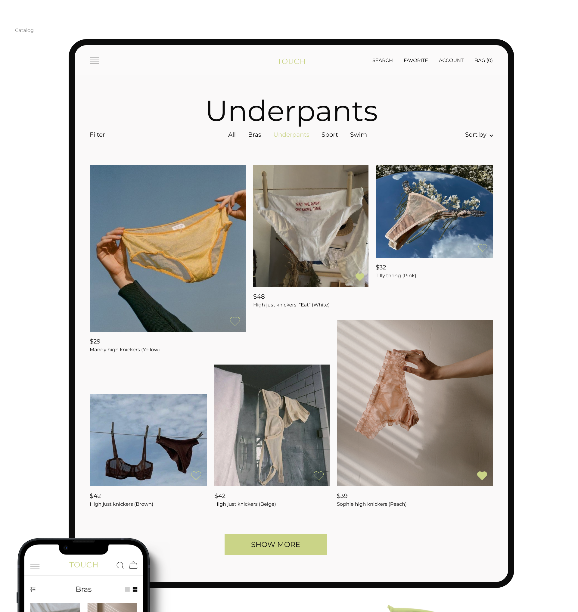 Lingerie online store | E-commerce | UX/UI concept — Изображение №7 — Интерфейсы, Брендинг, Маркетинг на Dprofile