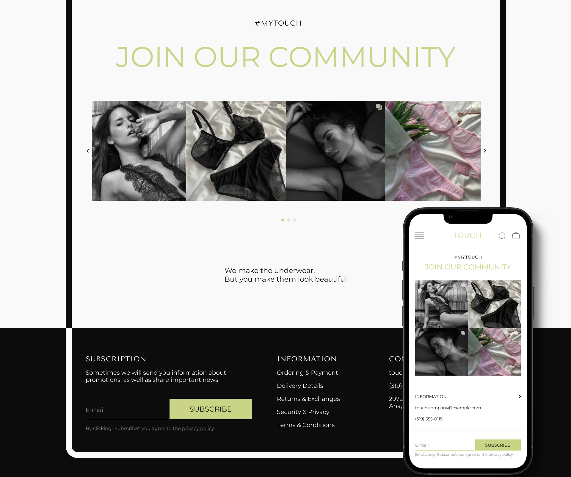 Lingerie online store | E-commerce | UX/UI concept — Изображение №4 — Интерфейсы, Брендинг, Маркетинг на Dprofile