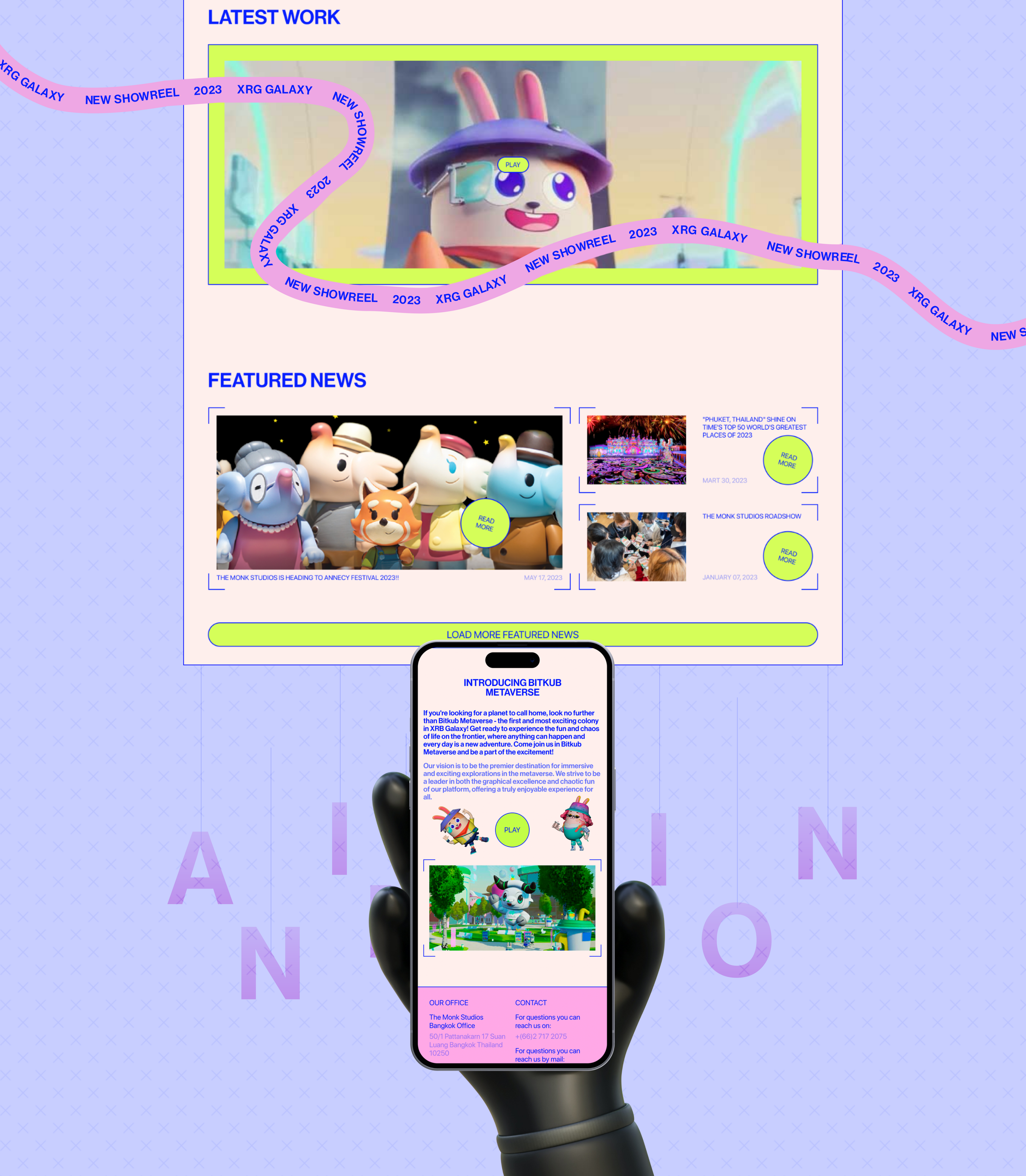 THE MONK STUDIOS | Corporate website | Redesign — Изображение №4 — Интерфейсы, Брендинг на Dprofile