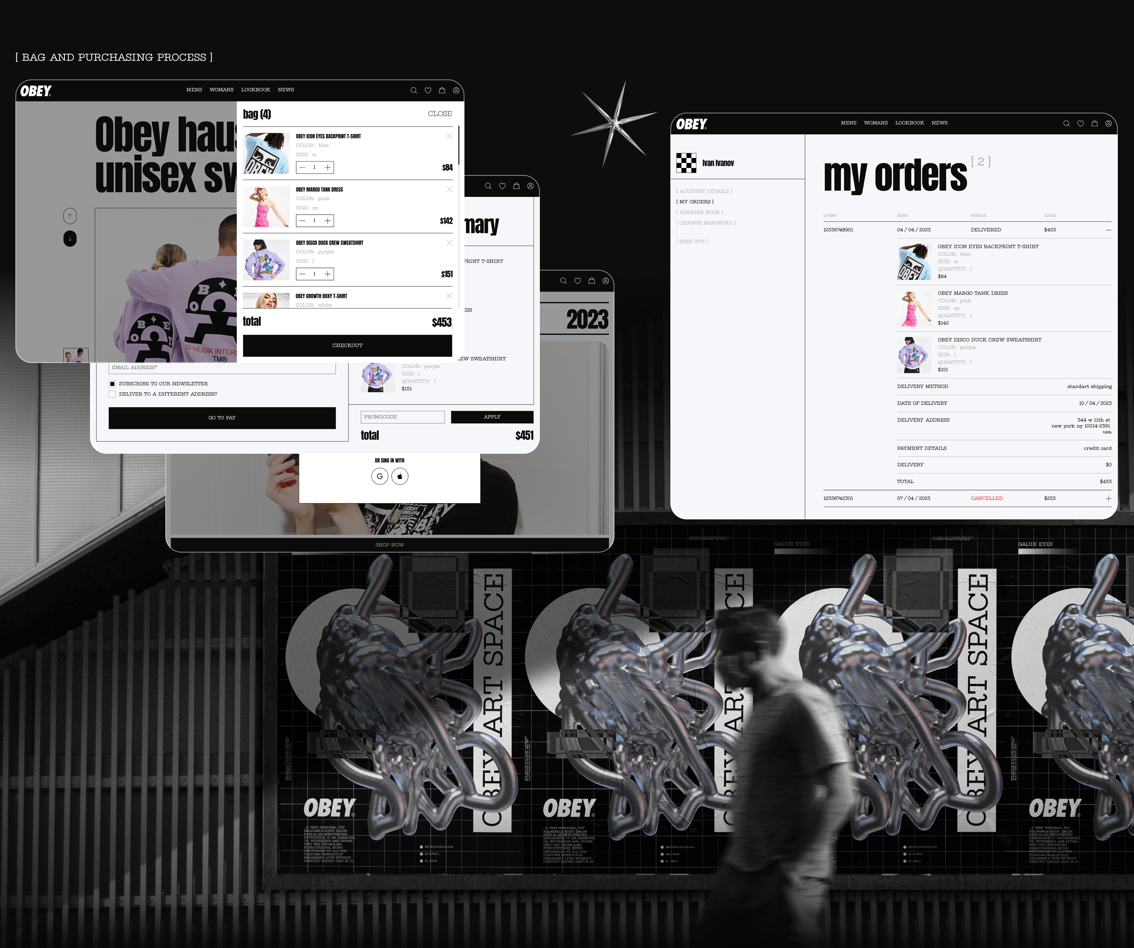 OBEY | E-commerce website redesign — Изображение №8 — Интерфейсы, Брендинг на Dprofile
