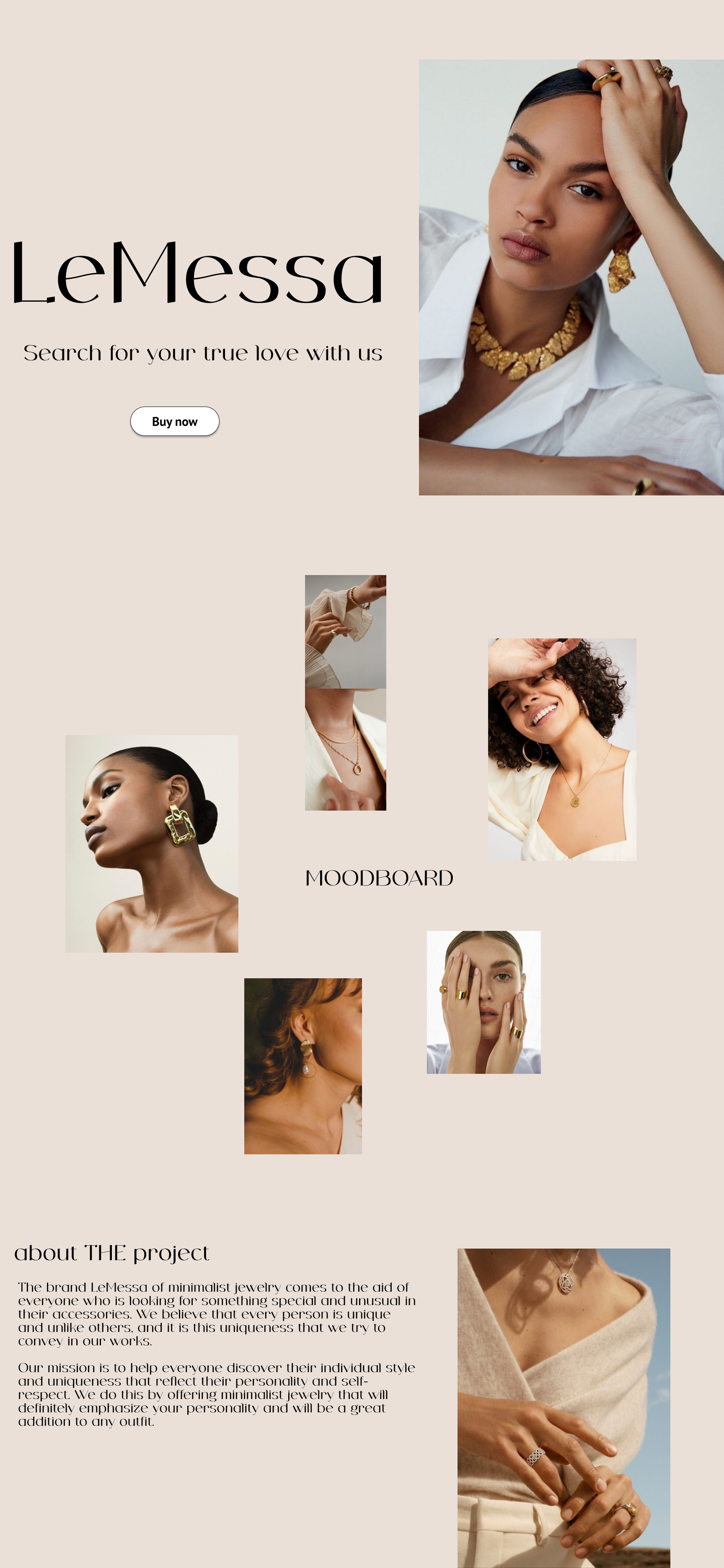 JEWELRY STORE "LeMessa" — Изображение №1 — Интерфейсы, Брендинг на Dprofile