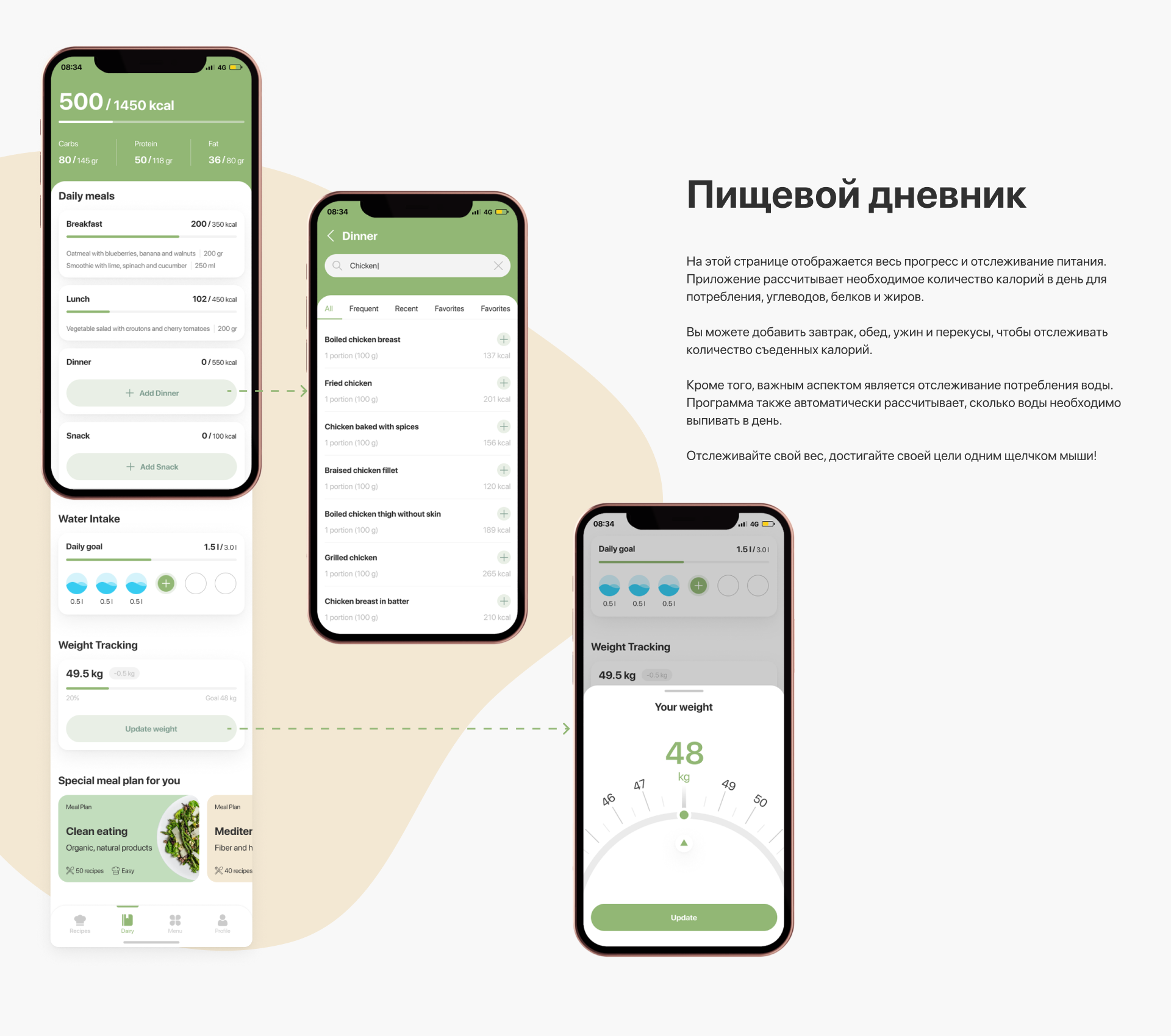 Кулинарное приложение для здорового питания — Изображение №10 — Интерфейсы на Dprofile