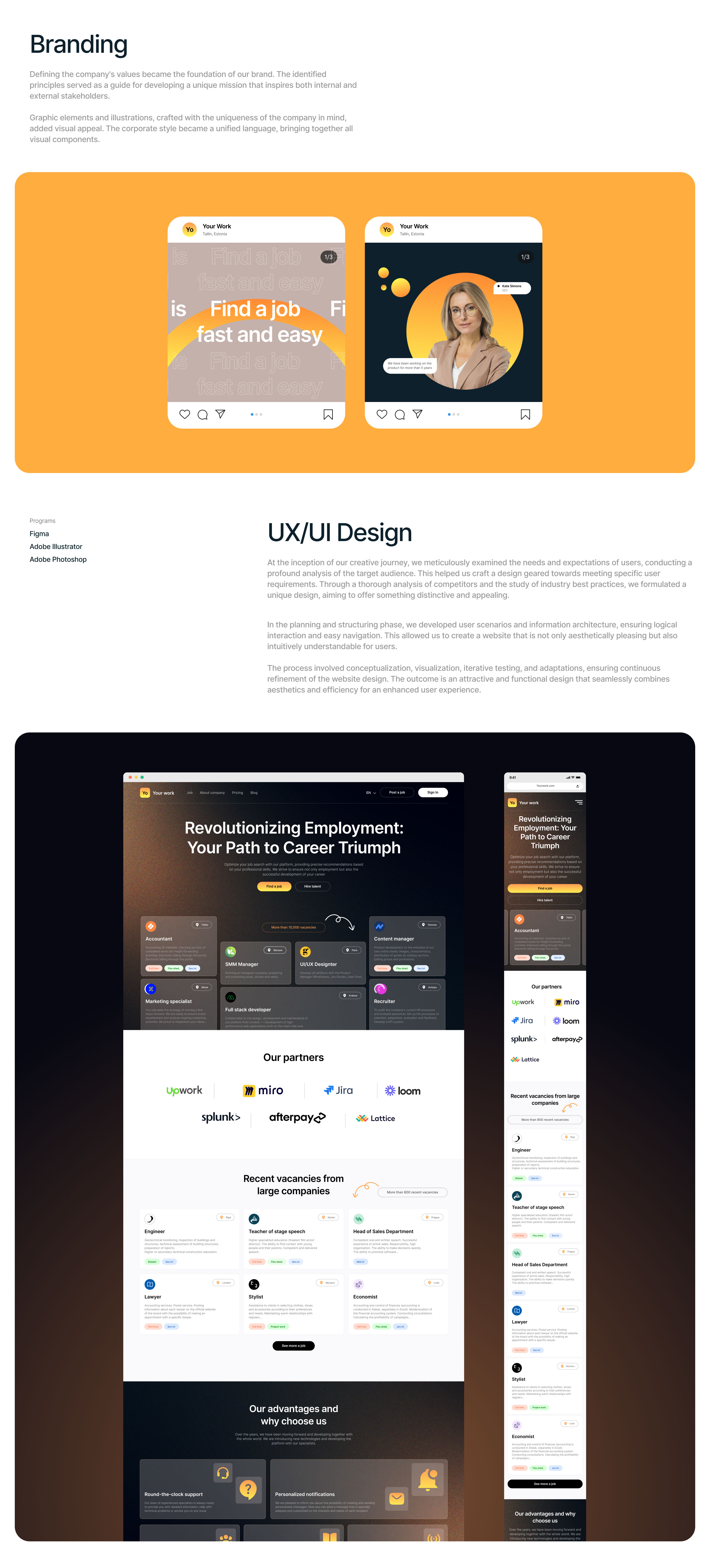 Your Work [website design] — Изображение №5 — Интерфейсы на Dprofile
