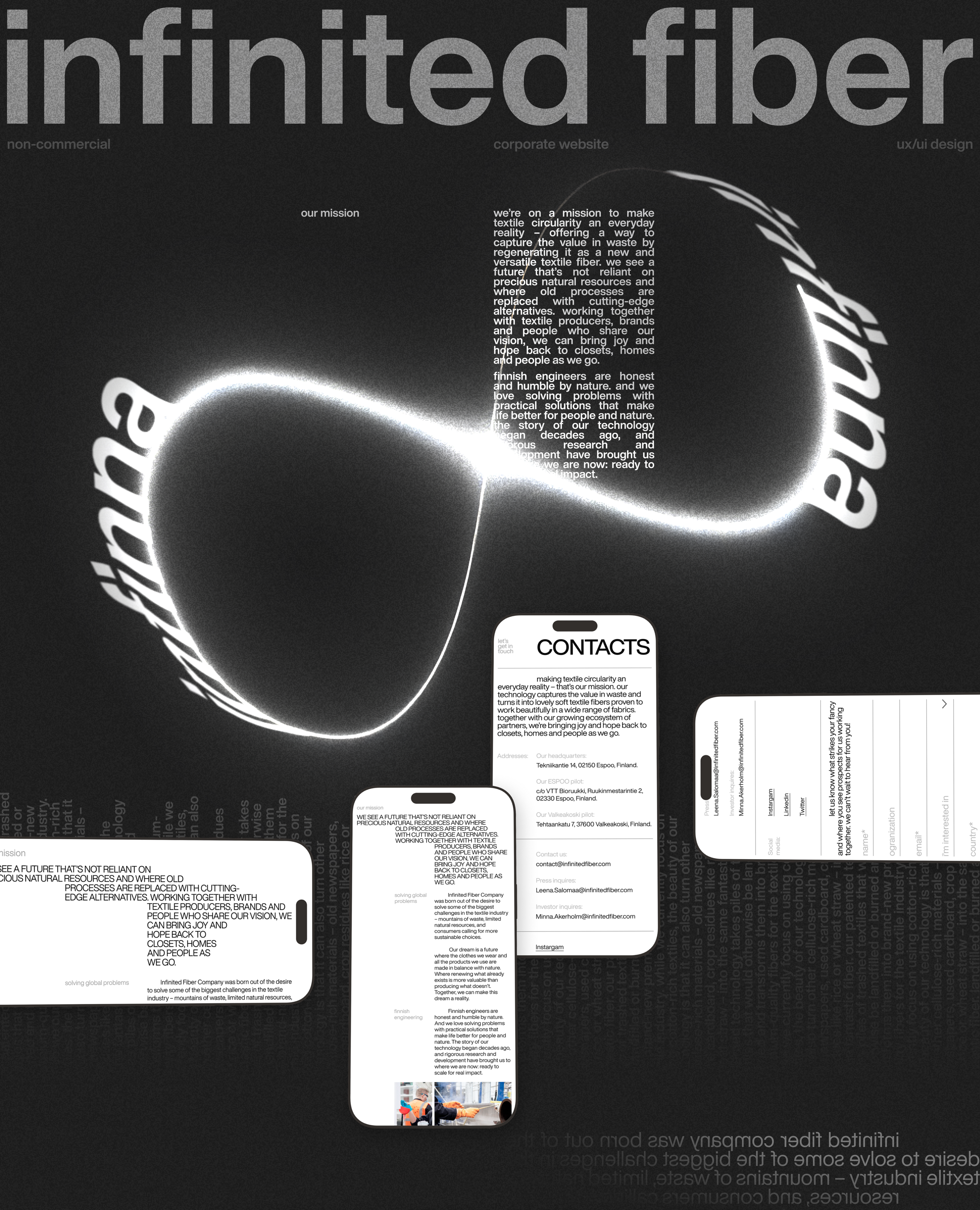 corporate website | infinited fiber | (re)design — Изображение №1 — Интерфейсы на Dprofile
