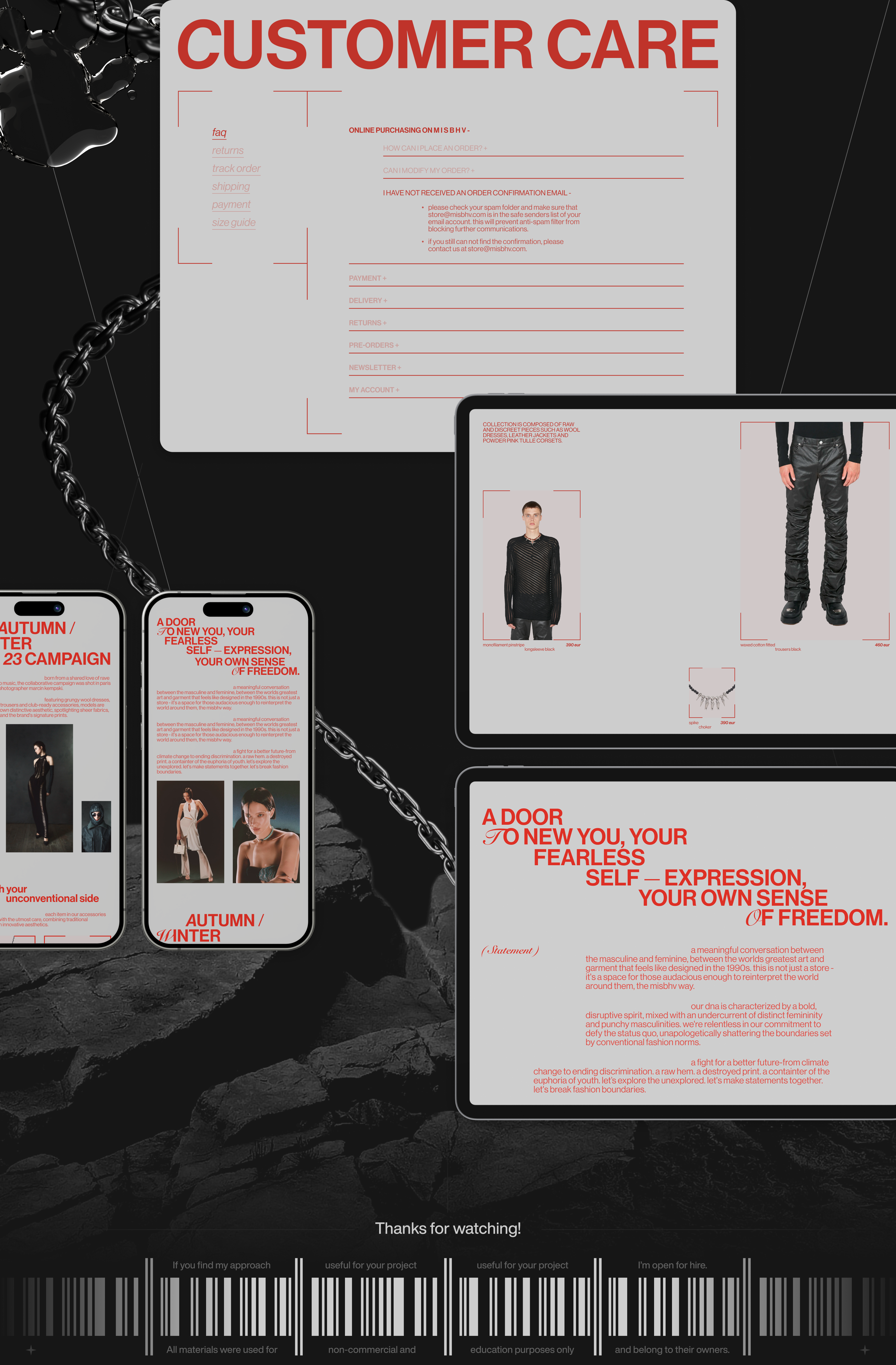 e-commerce | misbhv | (re)design — Изображение №8 — Интерфейсы, Анимация на Dprofile
