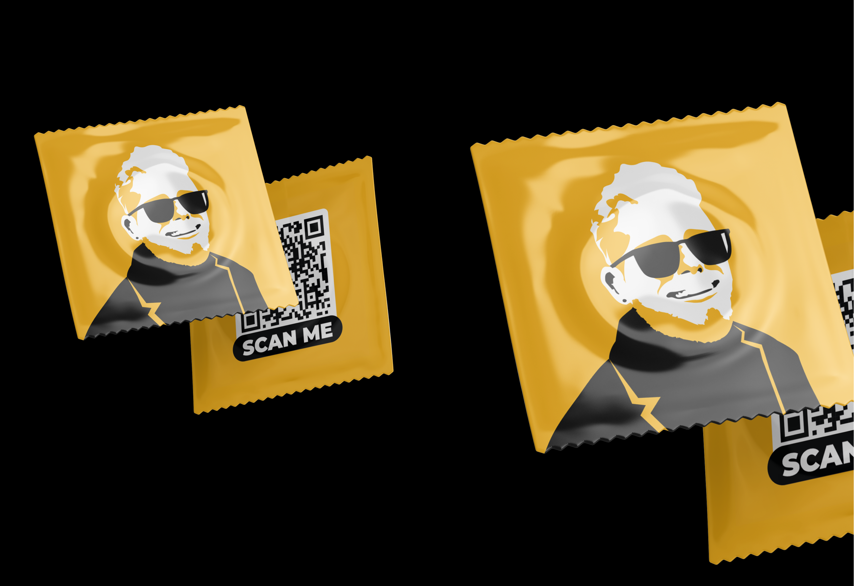 Portrait illustration | Condom packaging design — Изображение №5 — Брендинг, Графика на Dprofile