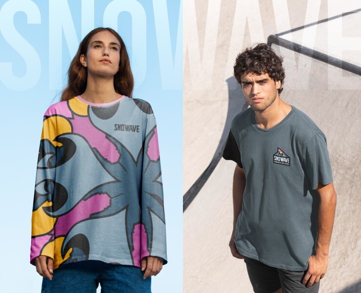 Surf school sport brand identity | Snowave Kamchatka — Брендинг, Графика на Dprofile