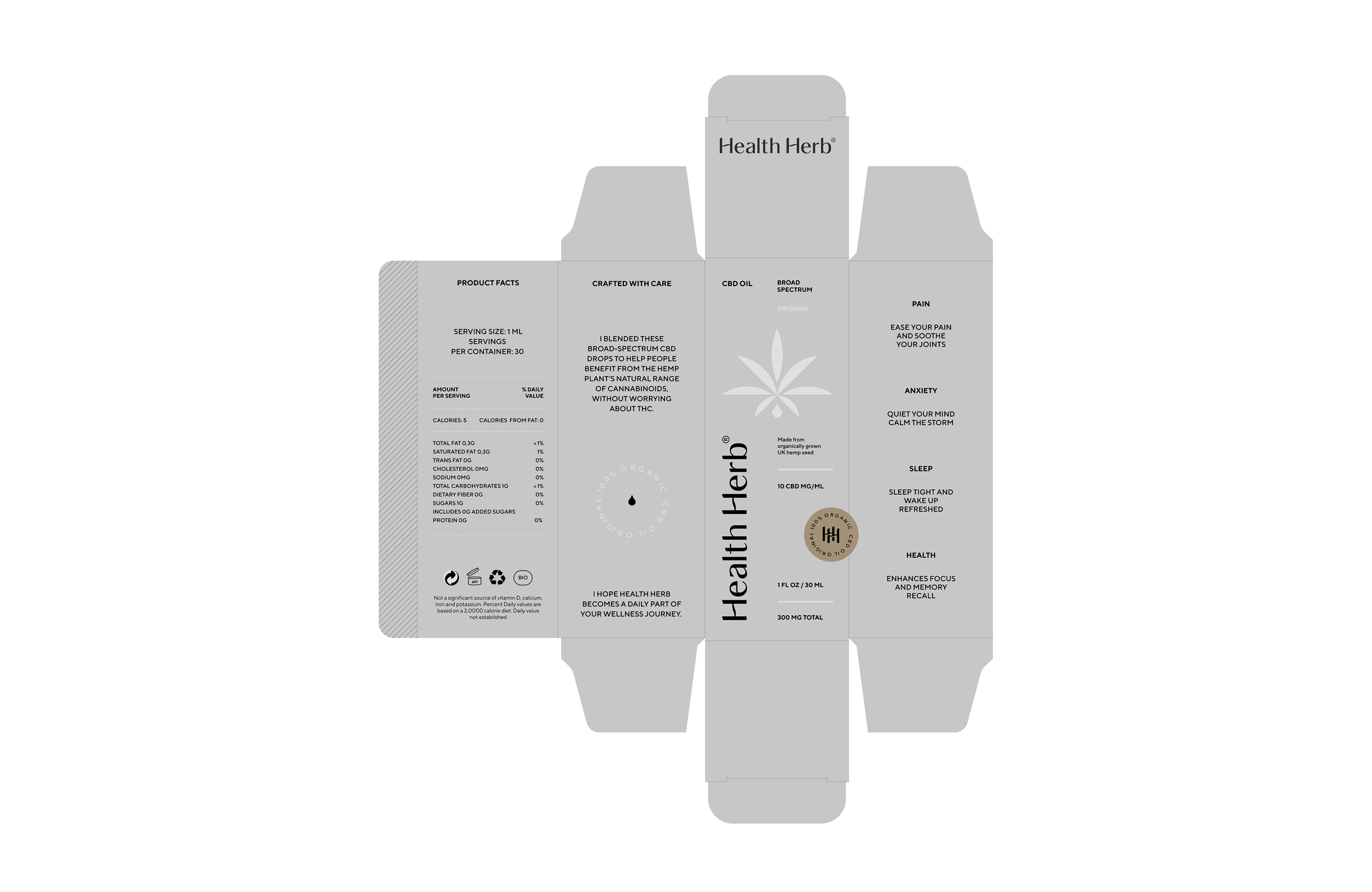 Health Herb / Масло CBD — Изображение №5 — Брендинг, 3D на Dprofile
