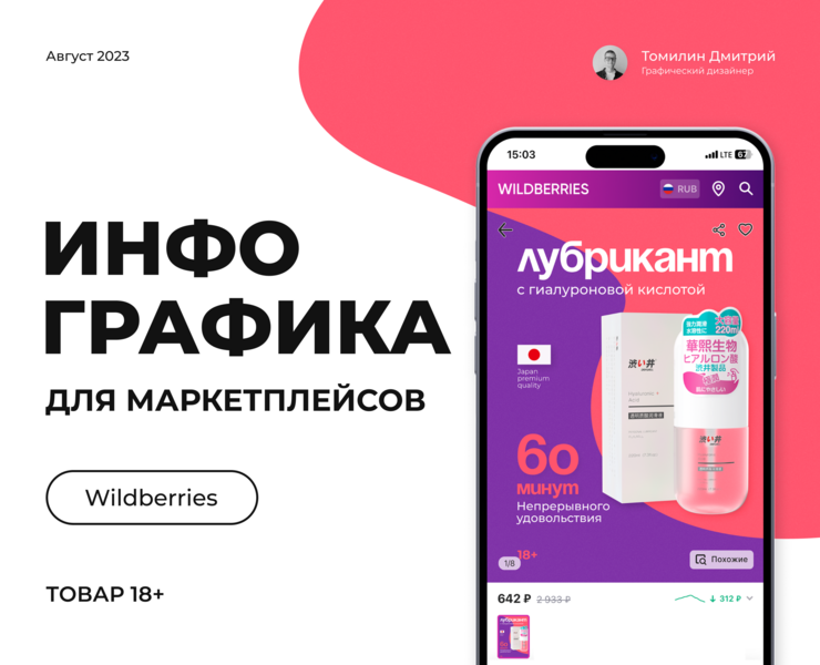 Инфографика для маркетплейса Wildberries/Дизайн слайдов на Dprofile