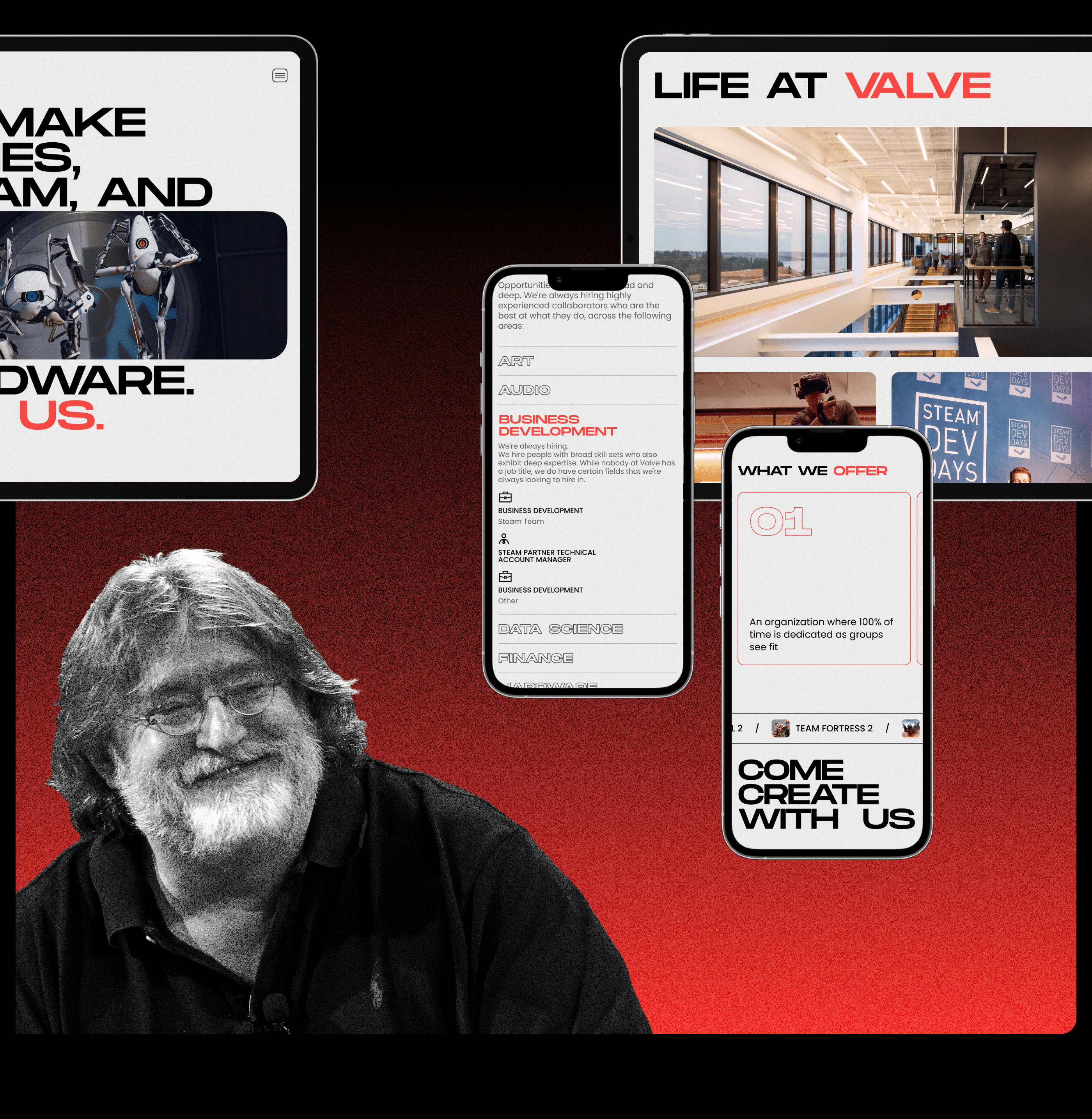 VALVE CORPORATION | corporate website redesign — Изображение №9 — Интерфейсы на Dprofile