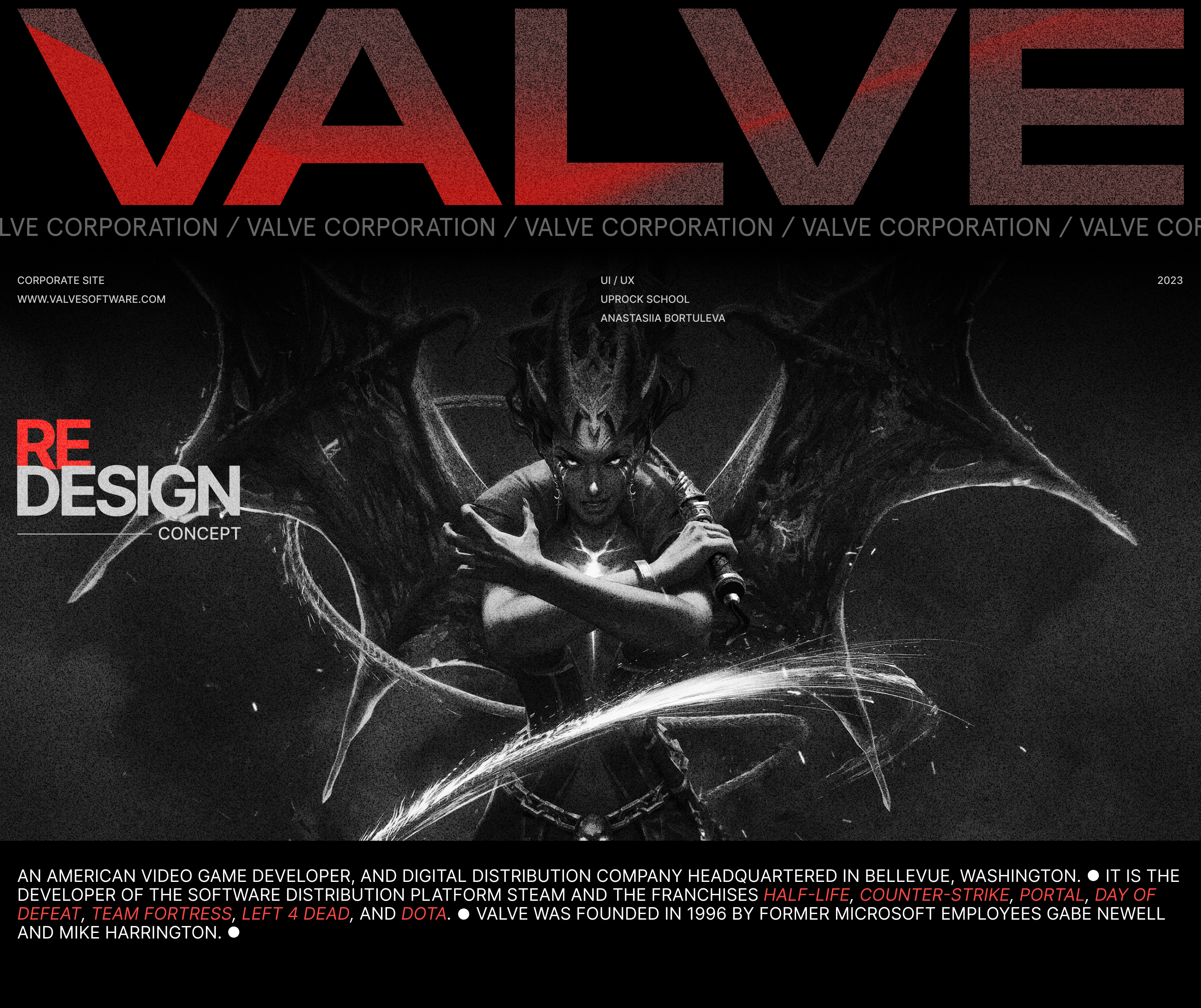 VALVE CORPORATION | corporate website redesign — Изображение №1 — Интерфейсы на Dprofile
