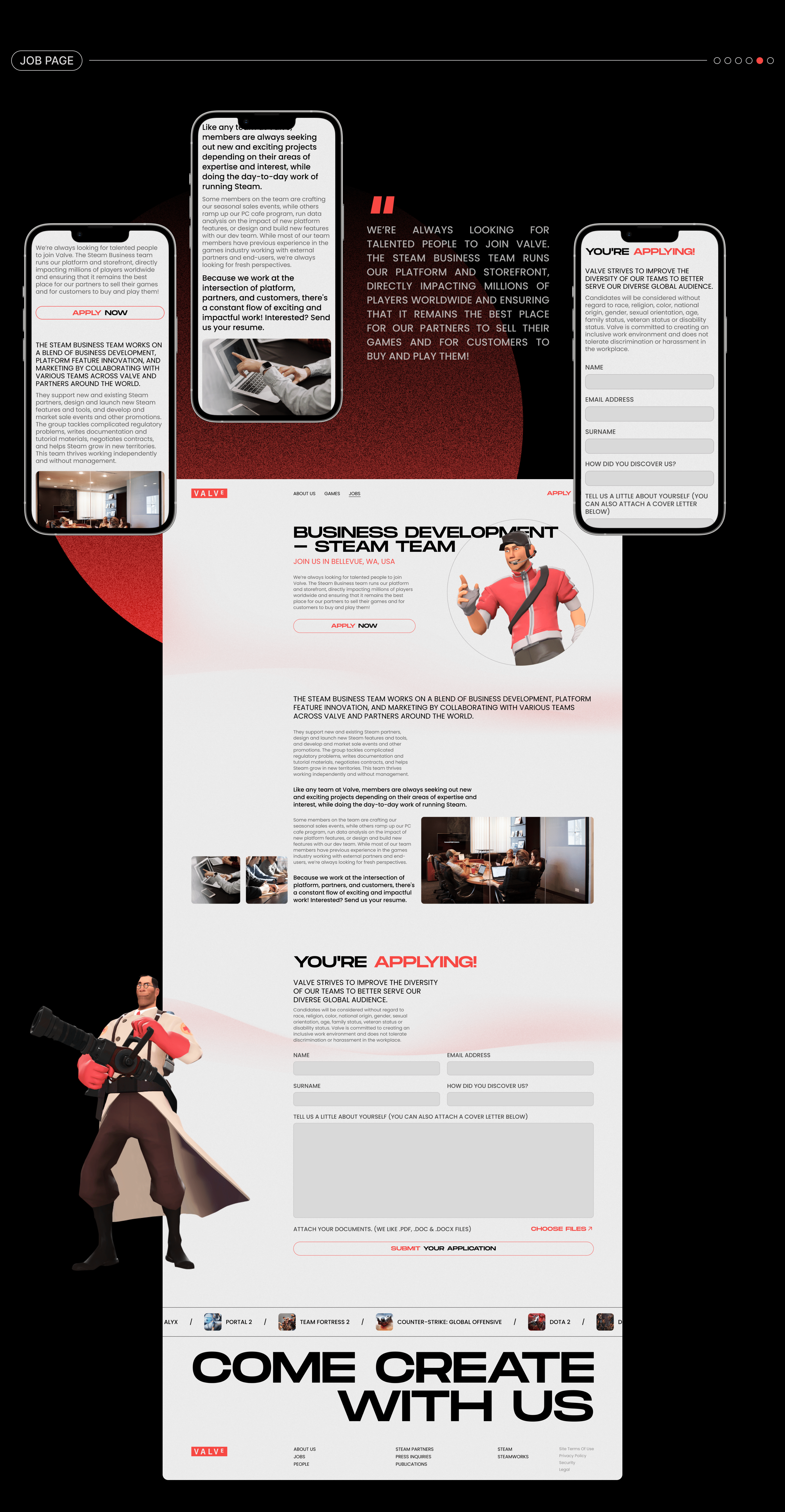 VALVE CORPORATION | corporate website redesign — Изображение №10 — Интерфейсы на Dprofile