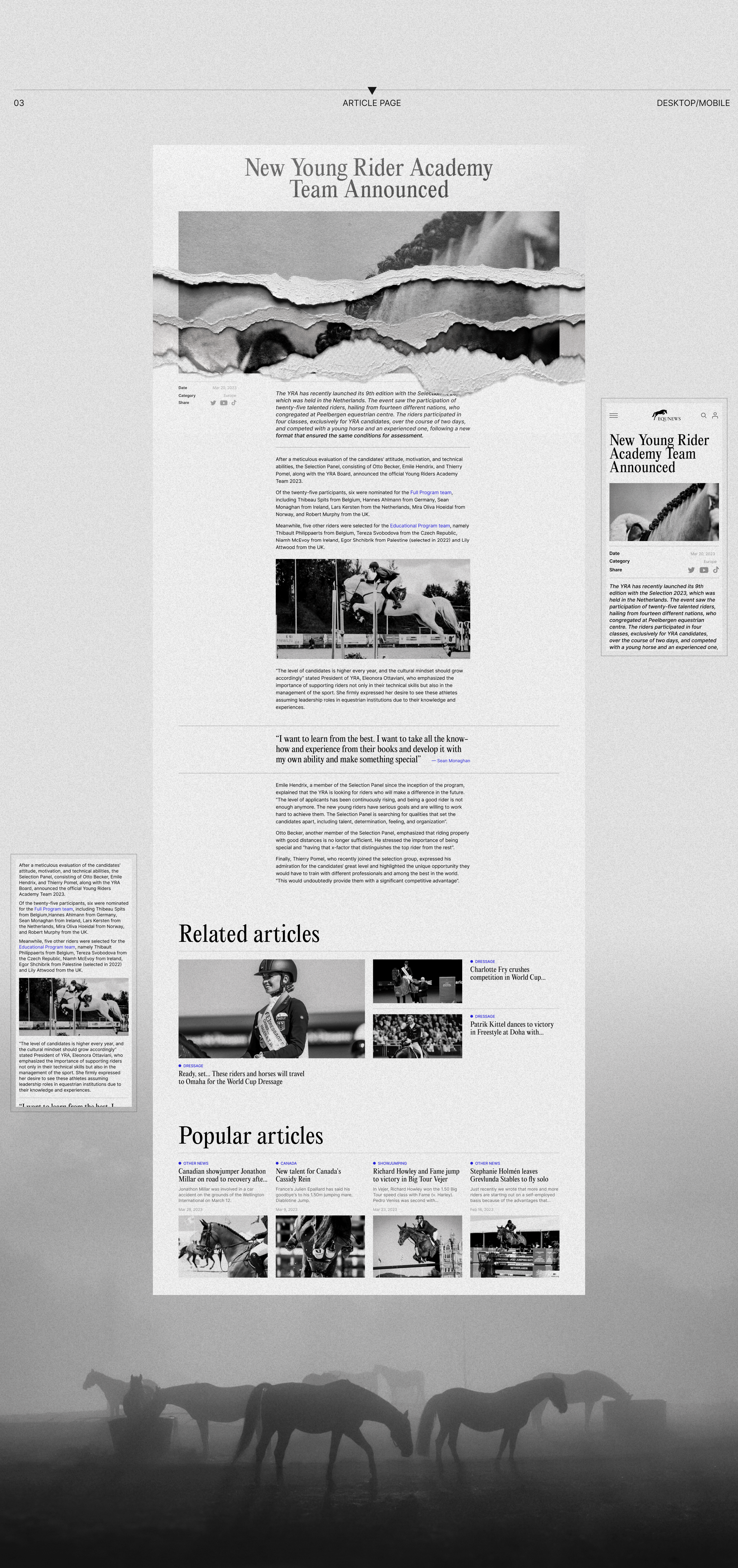 EQUNEWS | news site redesign — Изображение №9 — Интерфейсы на Dprofile