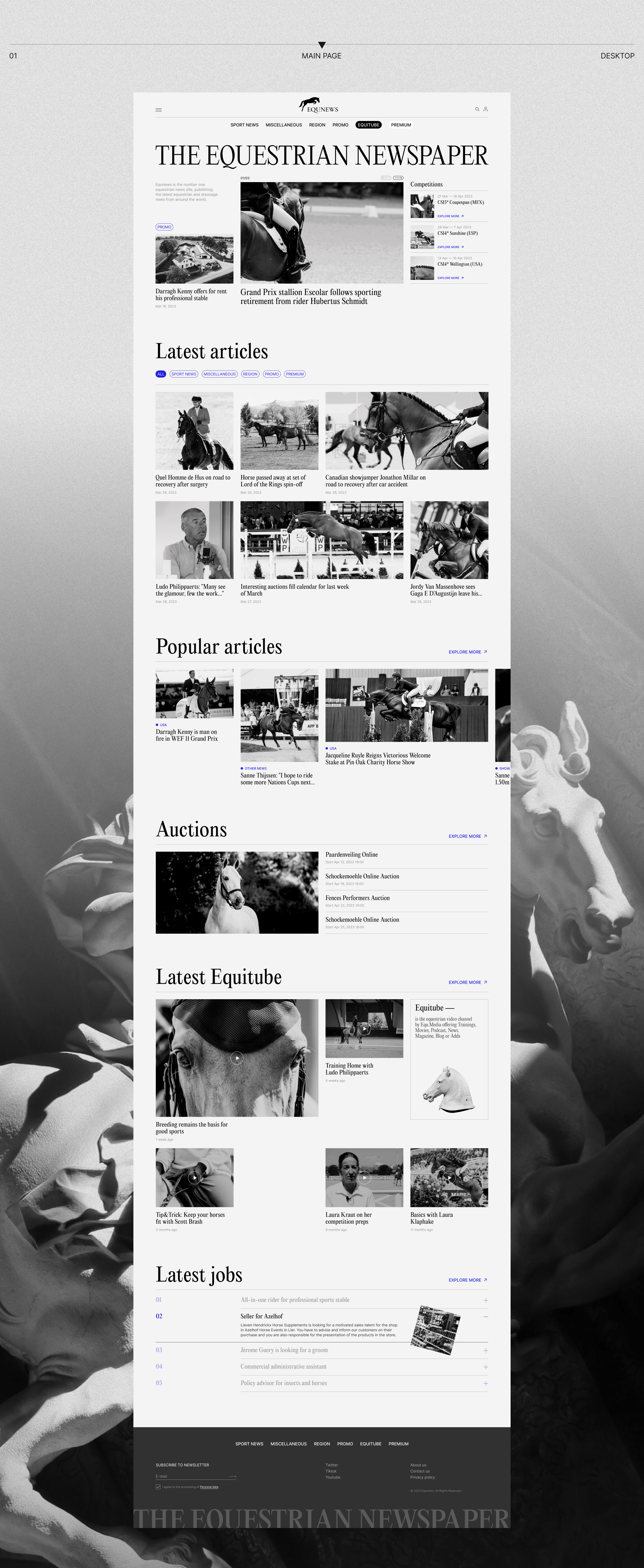 EQUNEWS | news site redesign — Изображение №2 — Интерфейсы на Dprofile