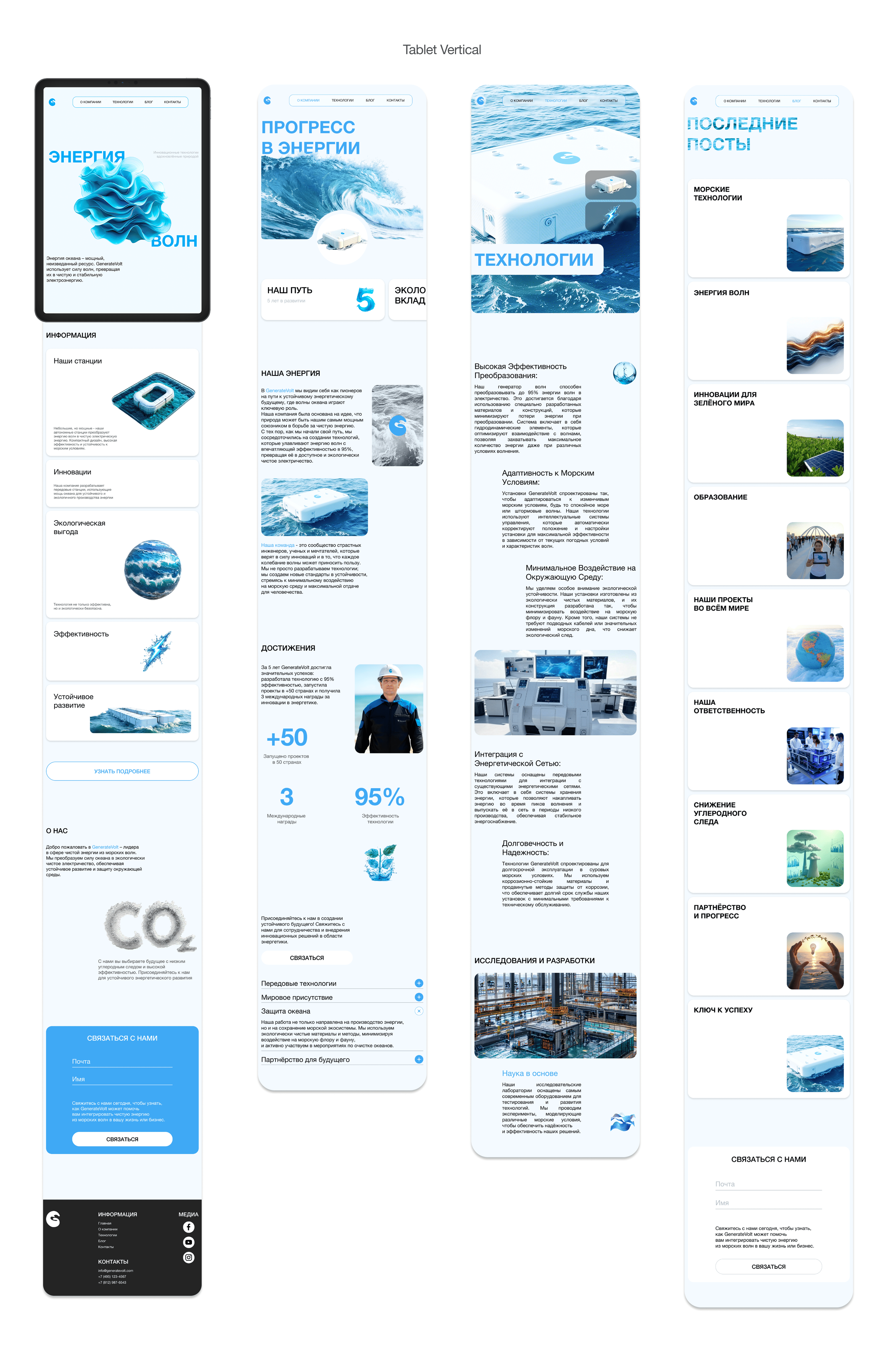 GenerateVolt - Corporate site — Изображение №10 — Интерфейсы, Брендинг на Dprofile