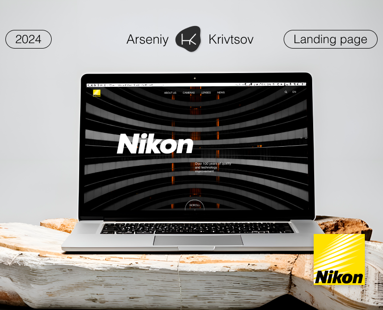 Landing page Nikon, concept — Интерфейсы на Dprofile