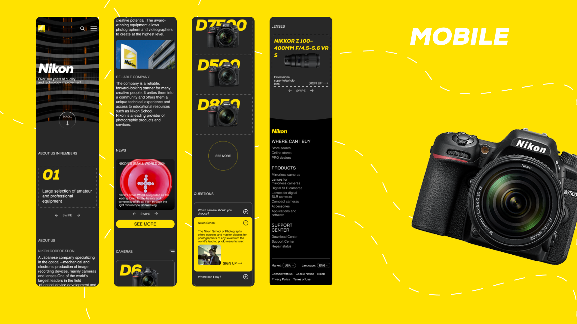 Landing page Nikon, concept — Изображение №9 — Интерфейсы на Dprofile
