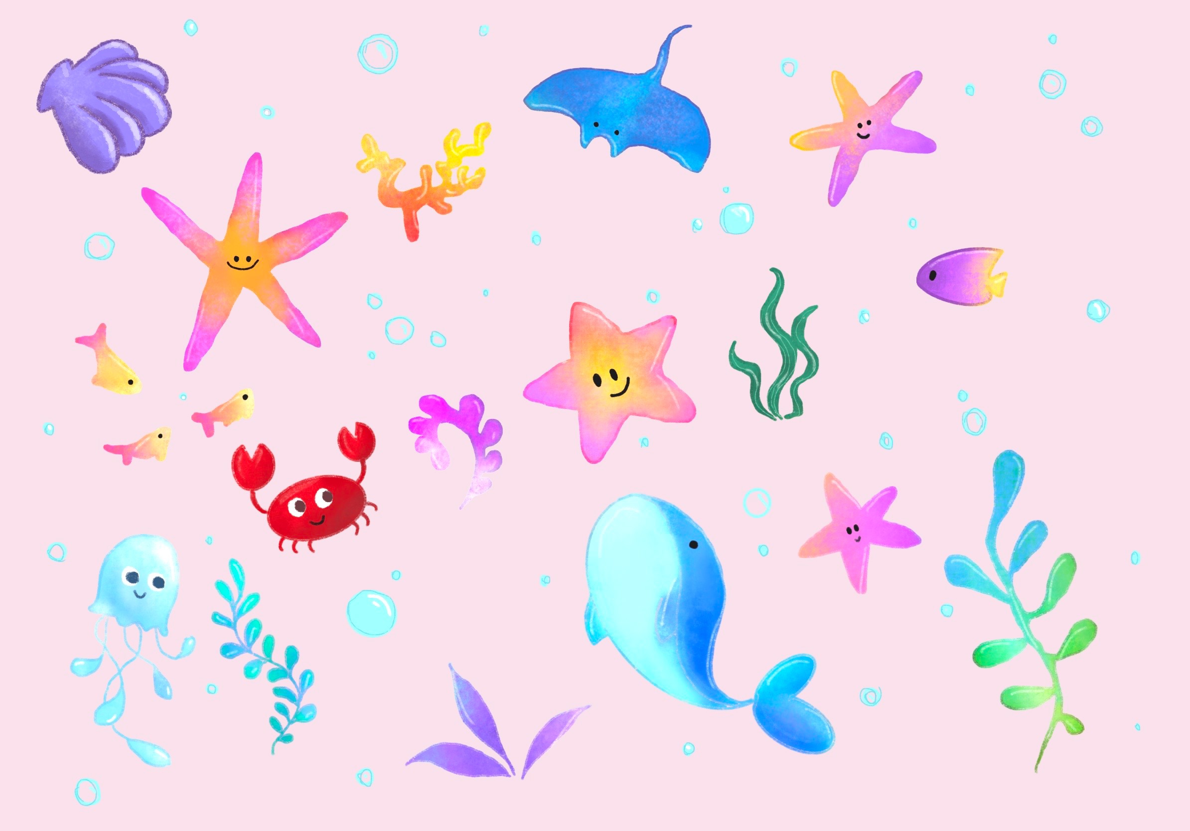 Under The Sea illustration — Изображение №5 — Иллюстрация на Dprofile