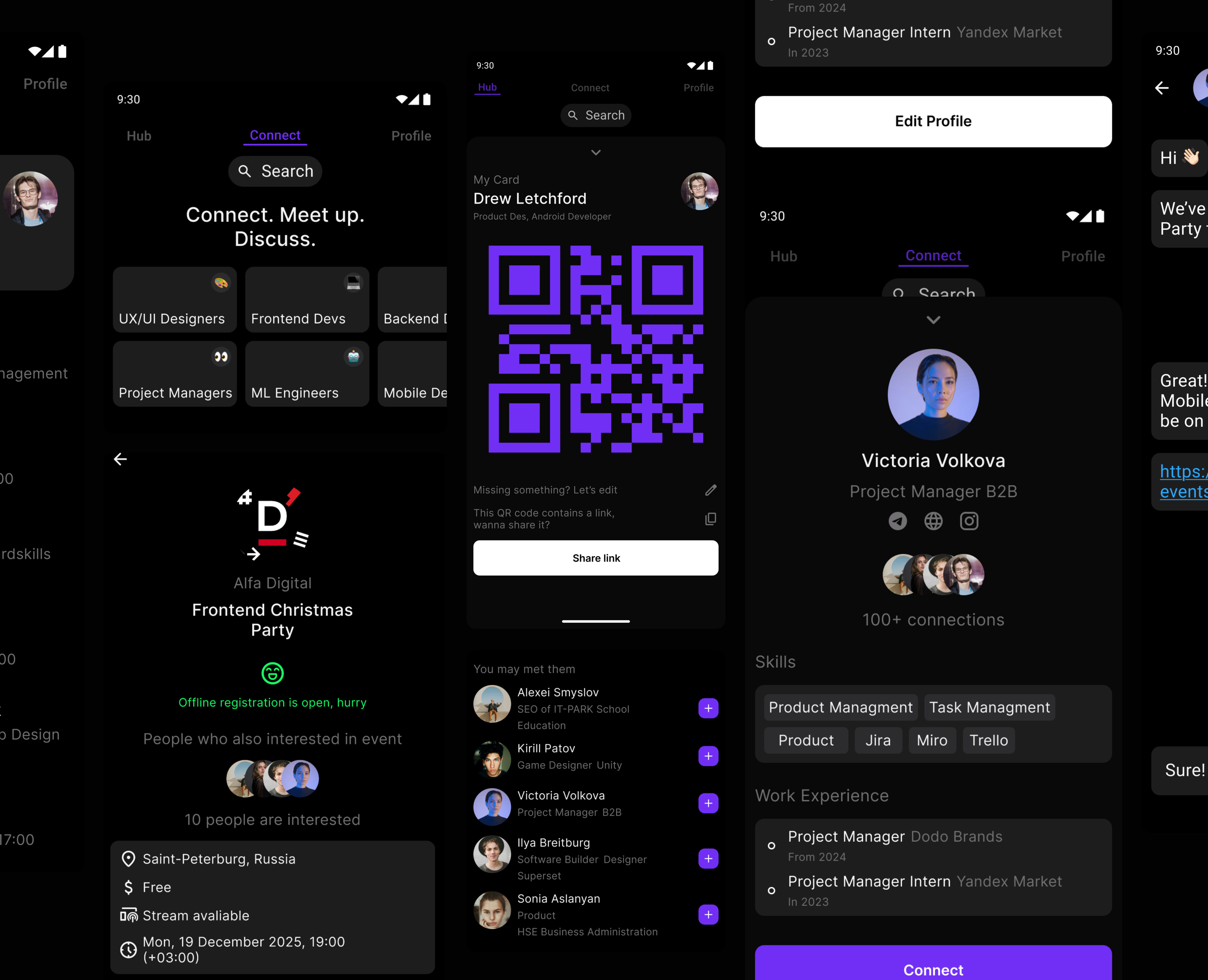netwrk - connect. meetup. discuss. на Dprofile