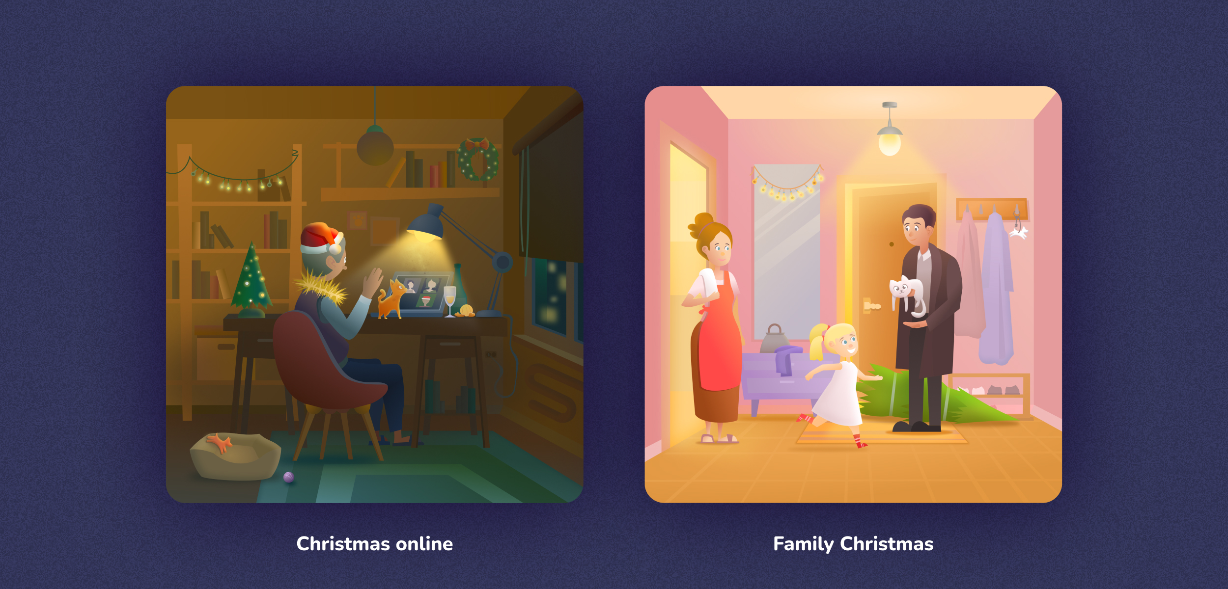 Новогодние иллюстрации для адвент-календаря — Изображение №3 — Иллюстрация на Dprofile