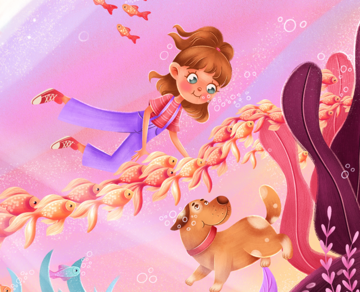"The Adventures of Poli and Milo" Детская книга — Иллюстрация на Dprofile