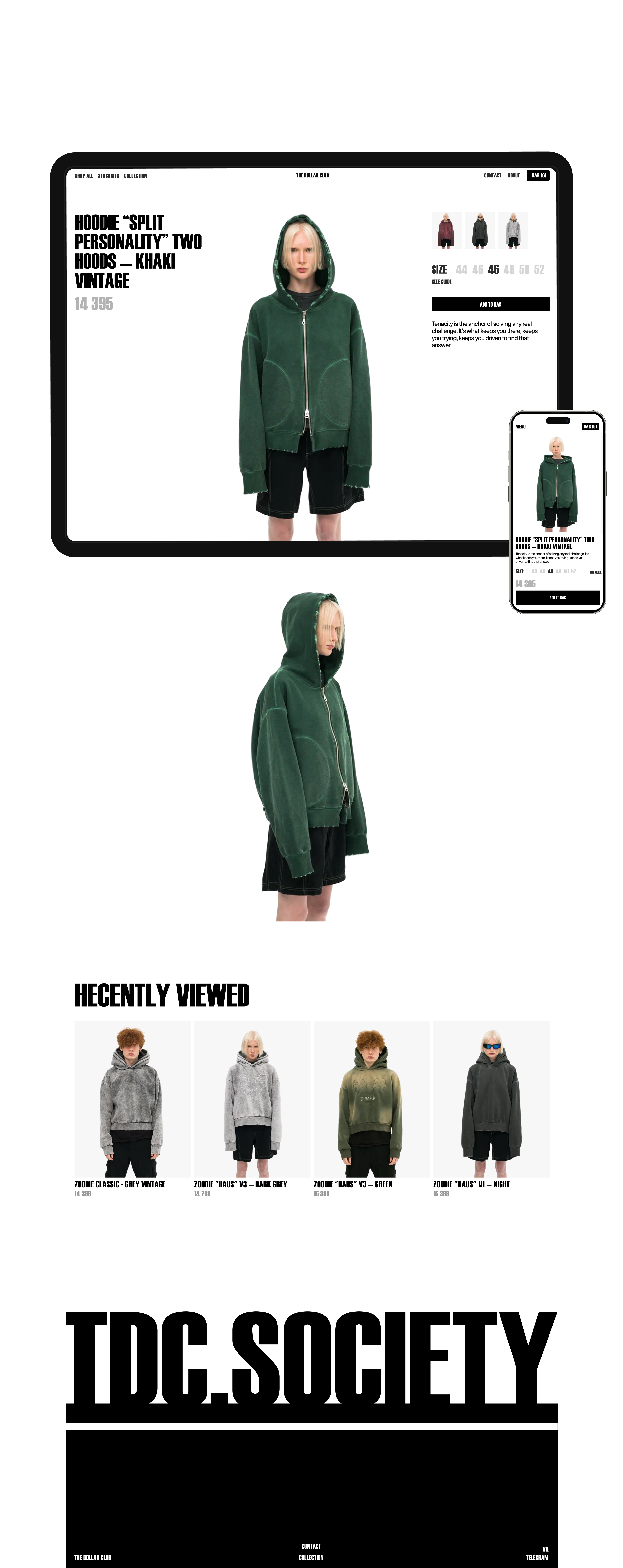 TDCSOCIETY| E-commerce redesign — Изображение №6 — Интерфейсы на Dprofile