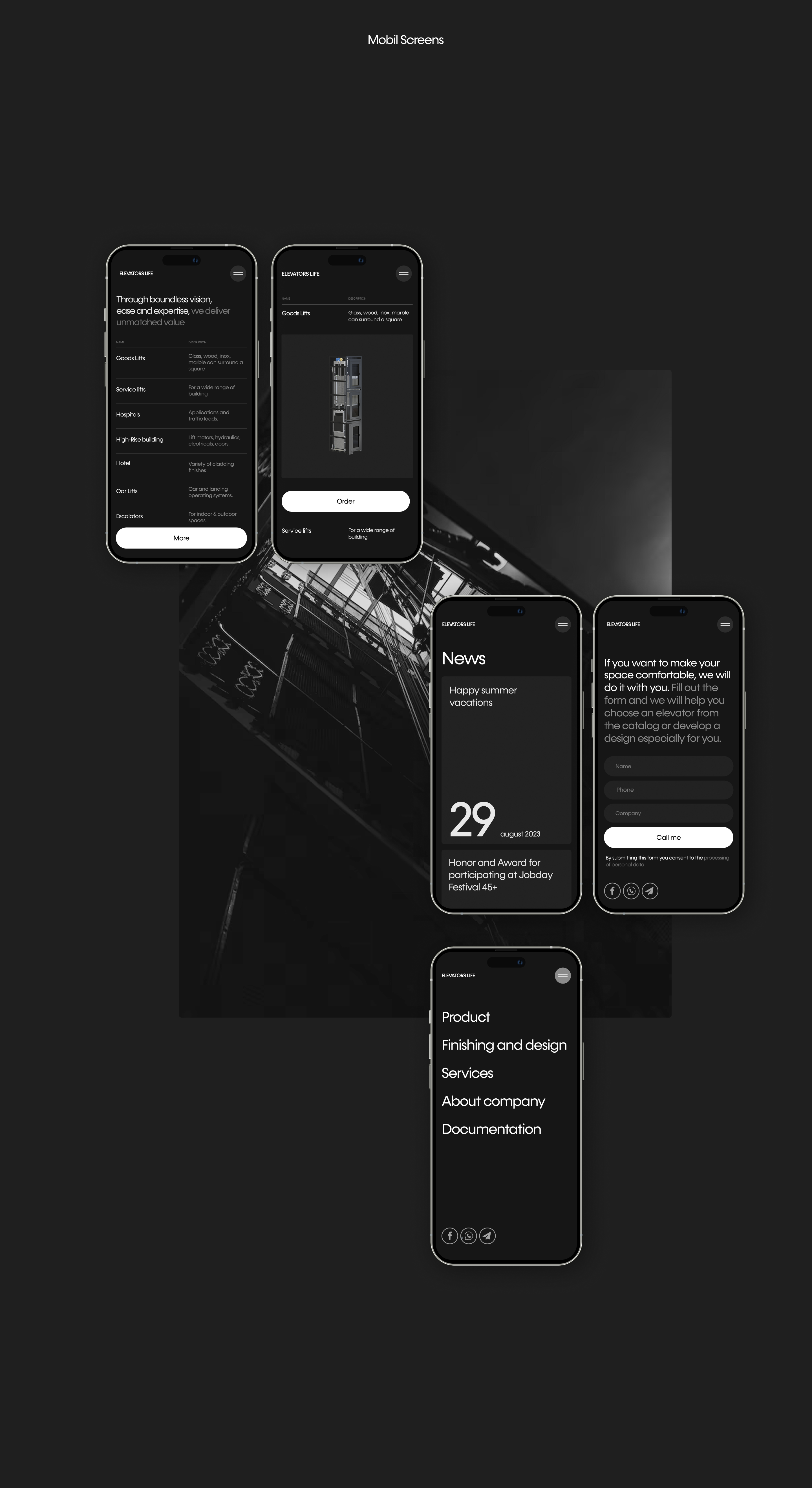 ElevatorLife | Website Designe — Изображение №8 — Интерфейсы на Dprofile