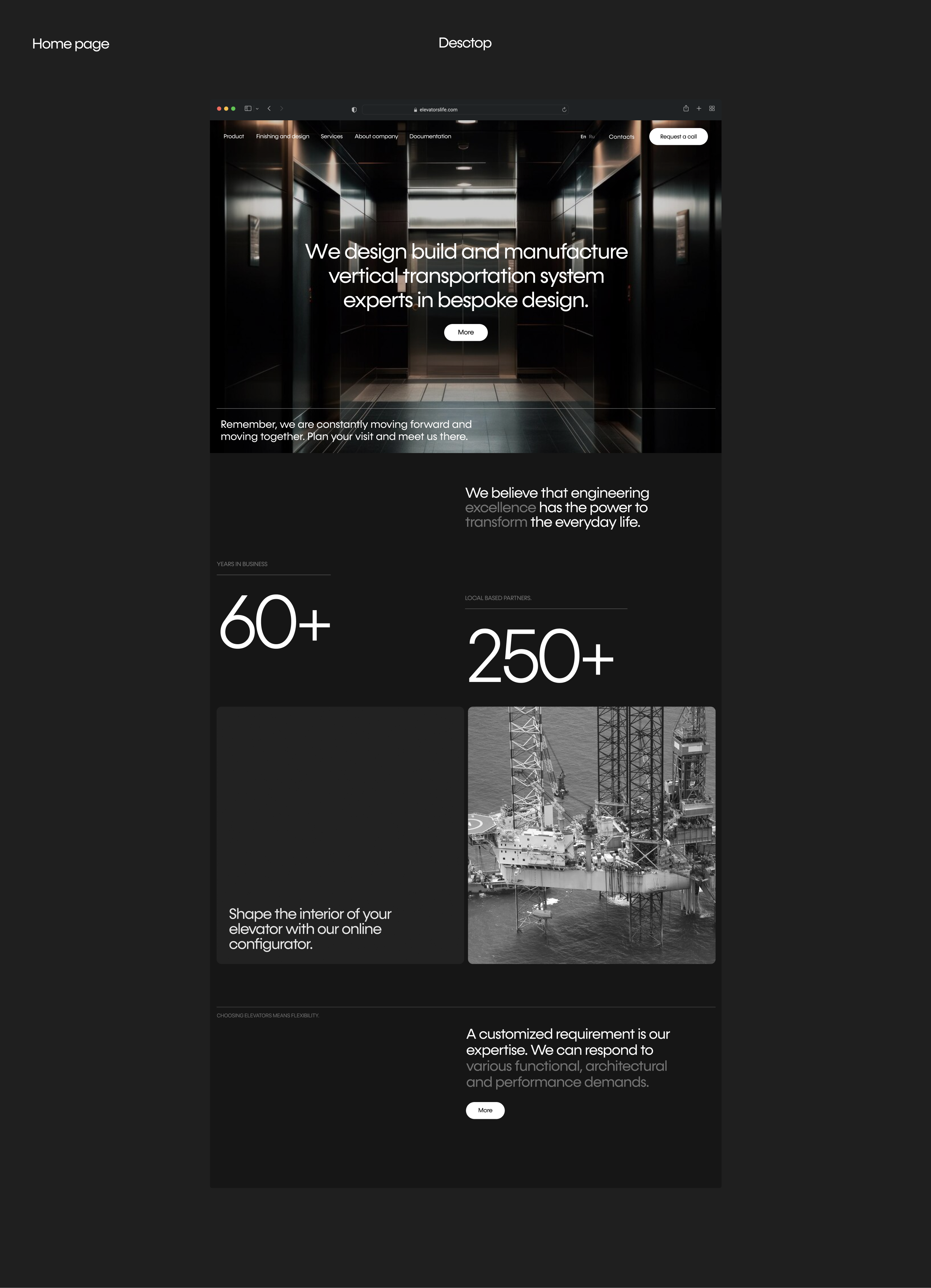 ElevatorLife | Website Designe — Изображение №2 — Интерфейсы на Dprofile