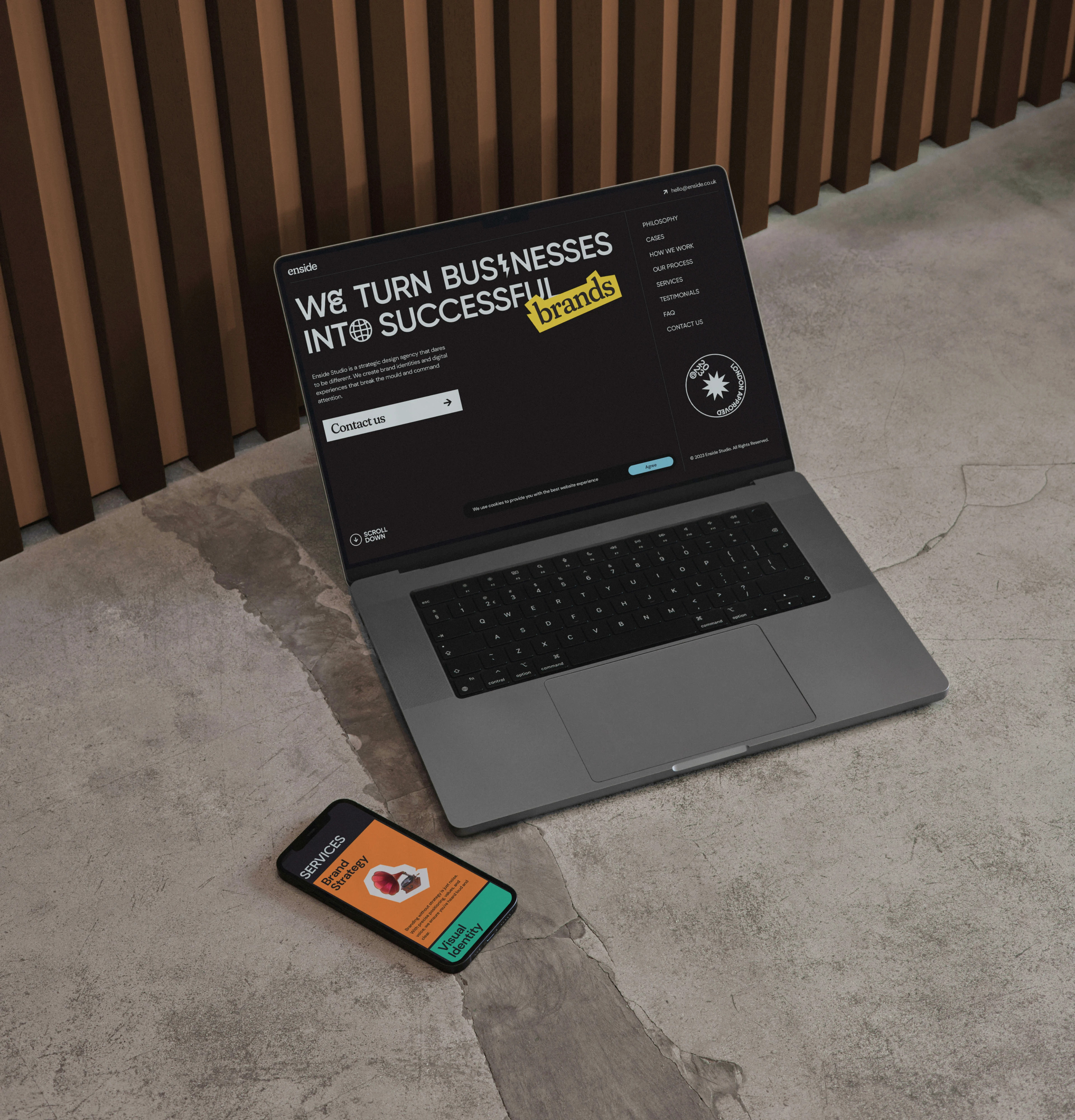 Enside. Identity for Design Studio from England — Изображение №7 — Интерфейсы, Брендинг на Dprofile