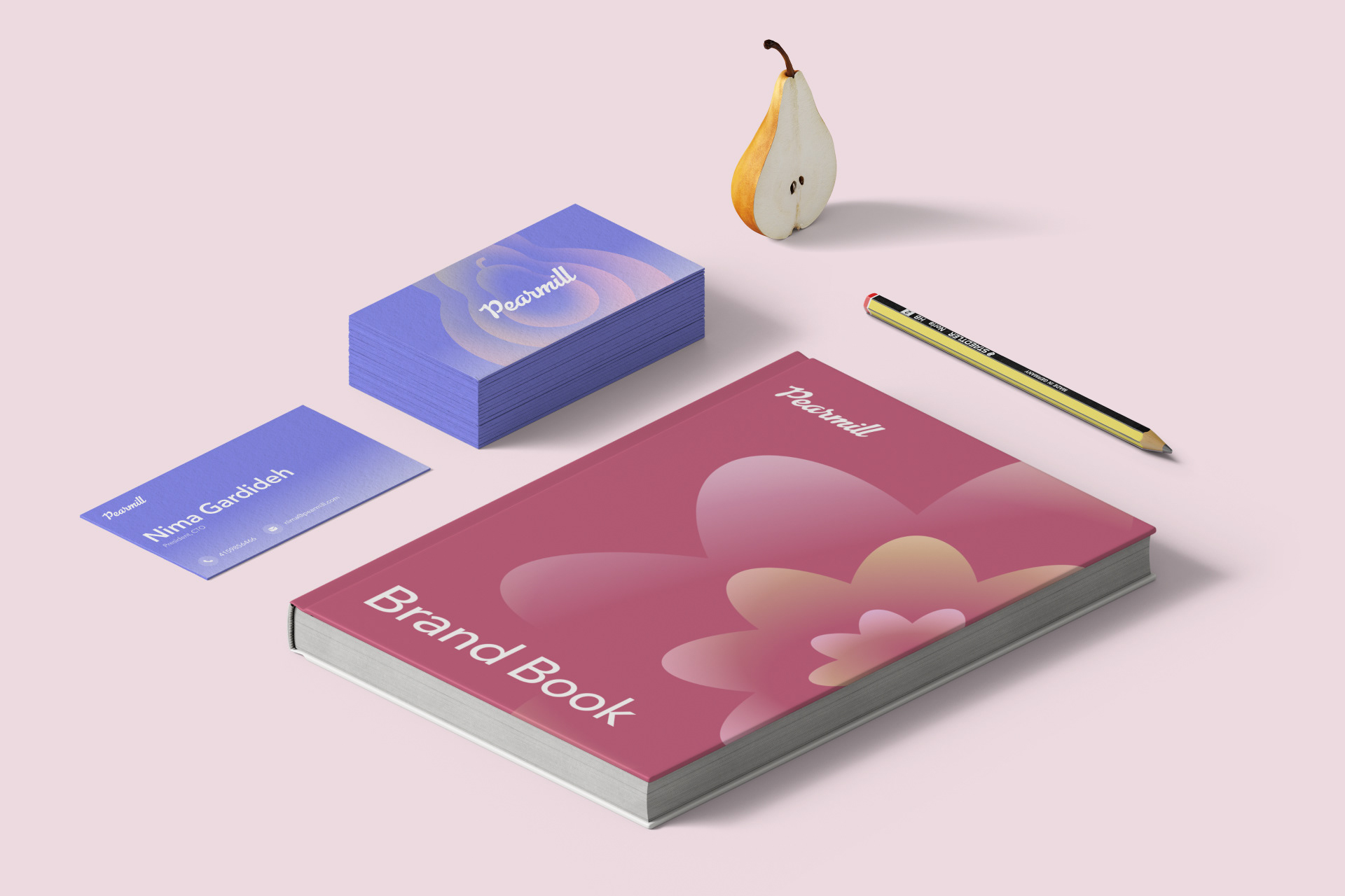 Pearmill Inc. Visual Identity — Изображение №2 — Интерфейсы, Брендинг на Dprofile