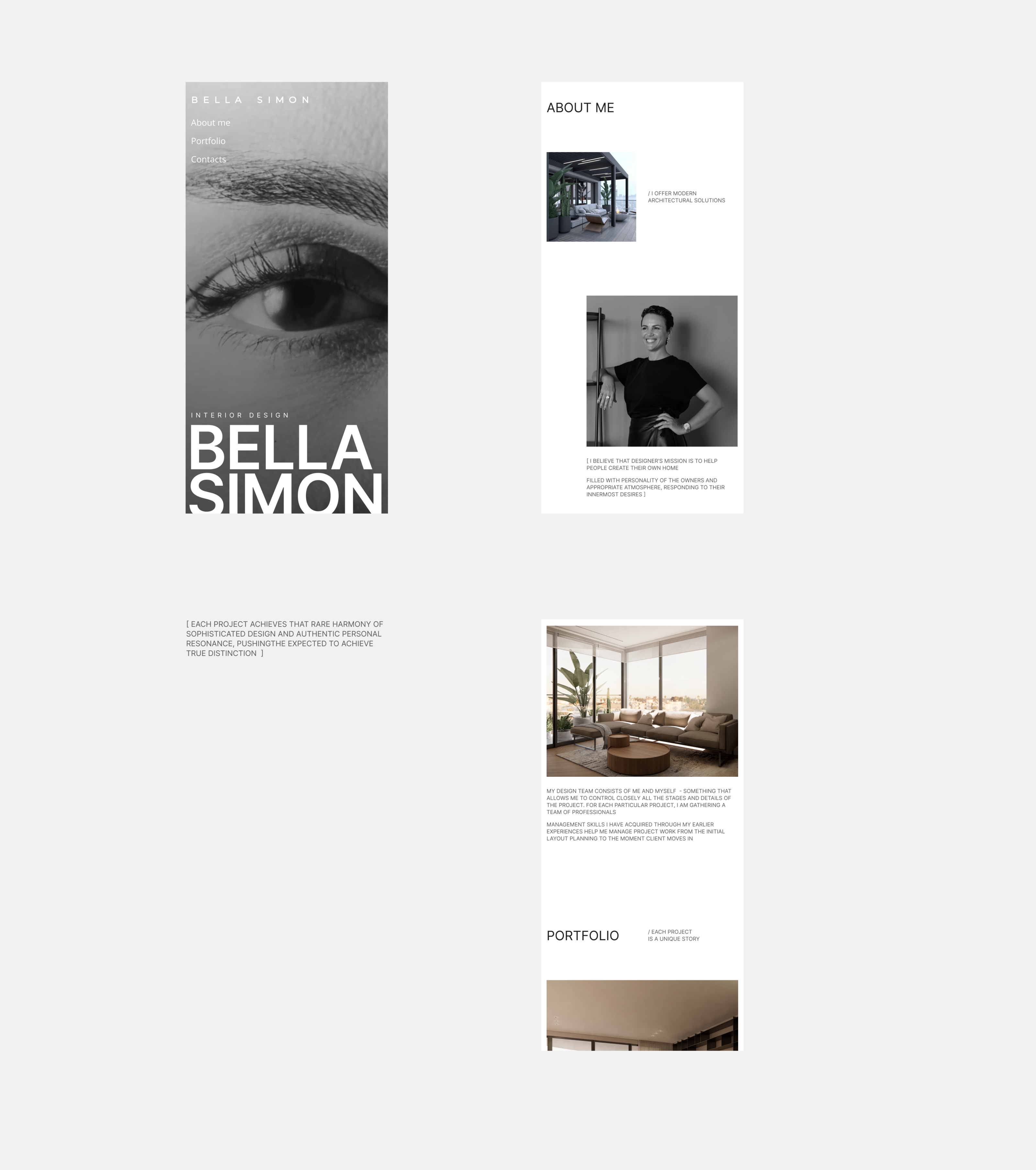 Bella simon | Разработка сайта — Изображение №4 — Интерфейсы на Dprofile