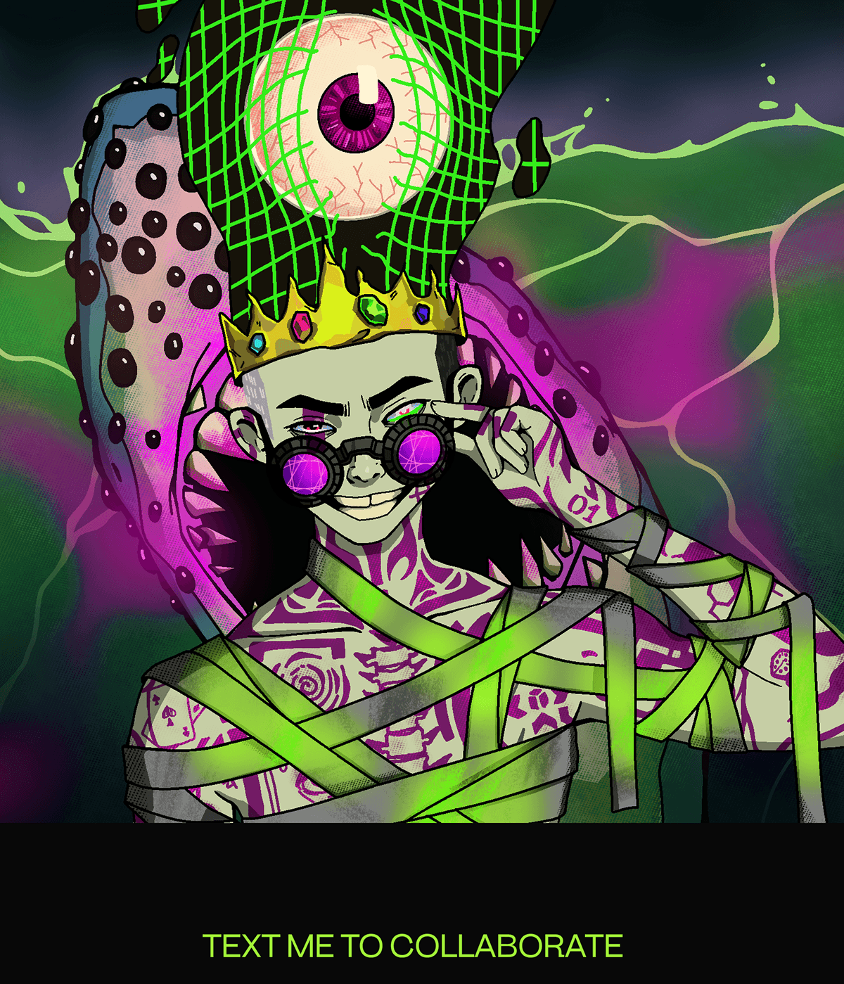 SCHIZO / NFT illustration — Изображение №5 — Иллюстрация на Dprofile