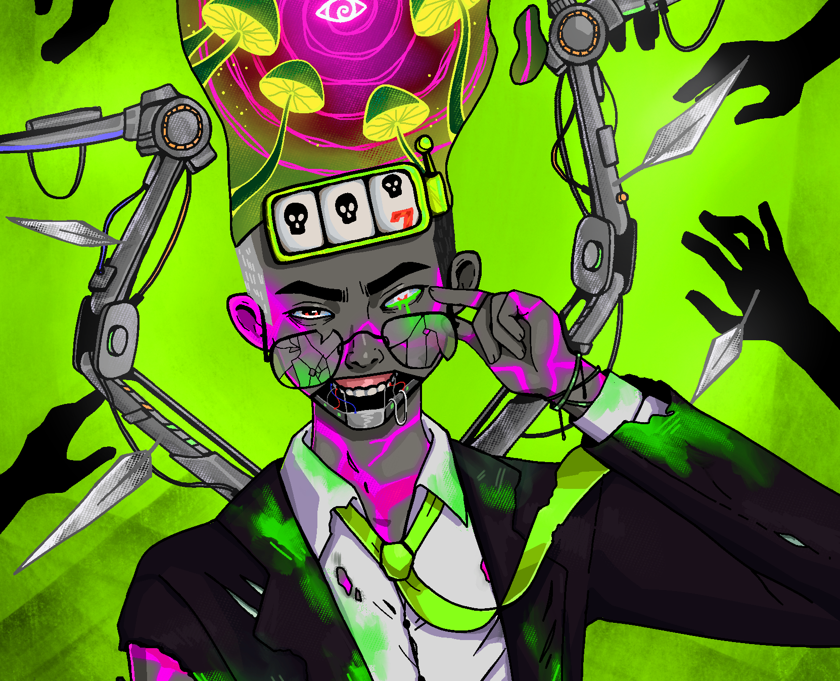 SCHIZO / NFT illustration на Dprofile
