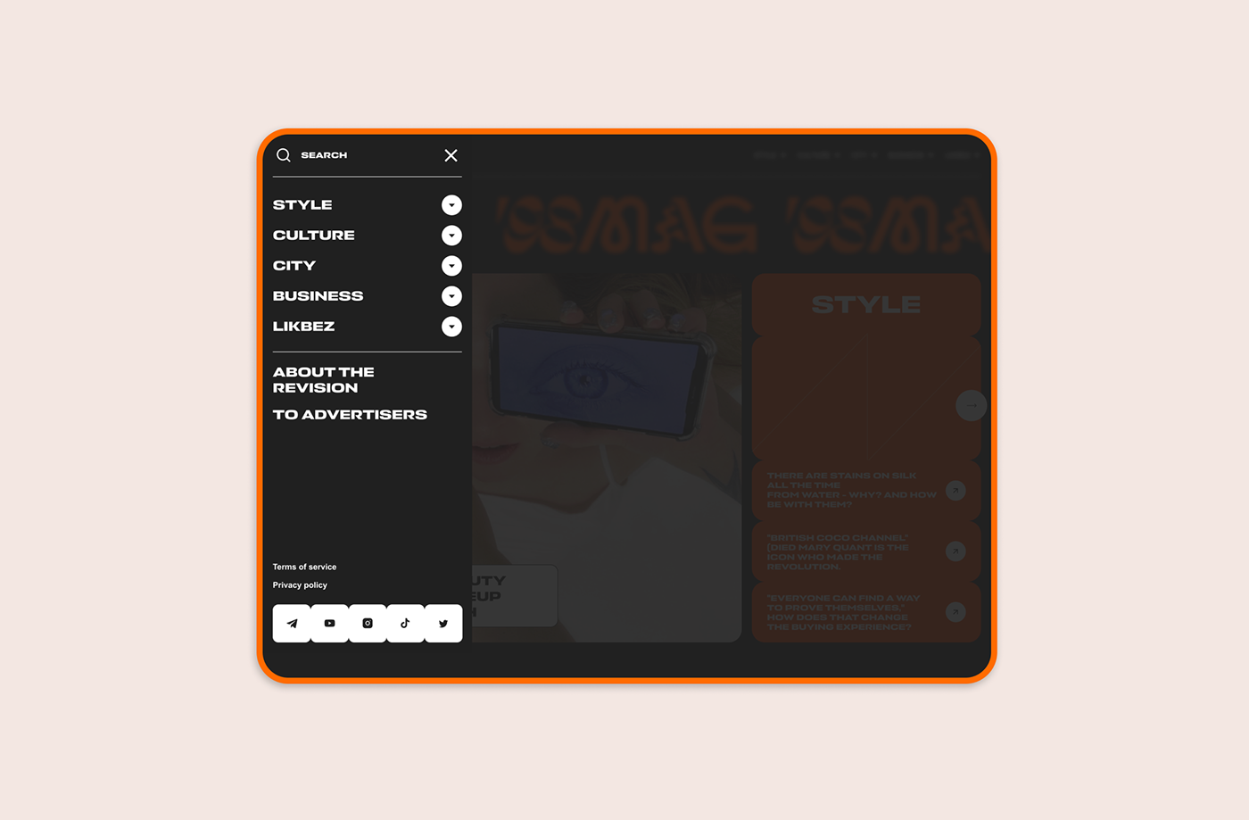 98MAG (platform) — Изображение №6 — Интерфейсы, Брендинг на Dprofile
