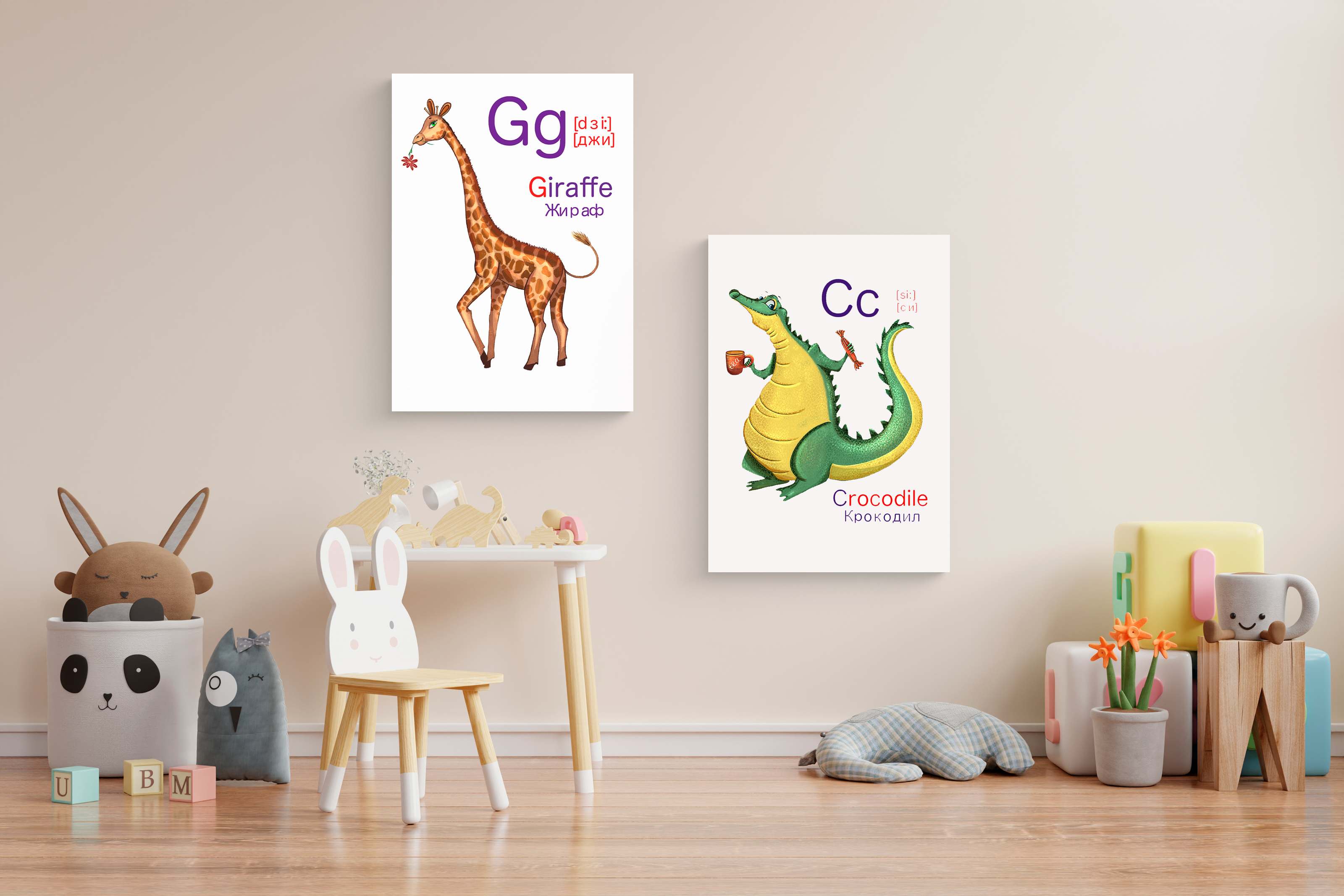 Alphabet with animals for children — Изображение №22 — Брендинг, Иллюстрация на Dprofile