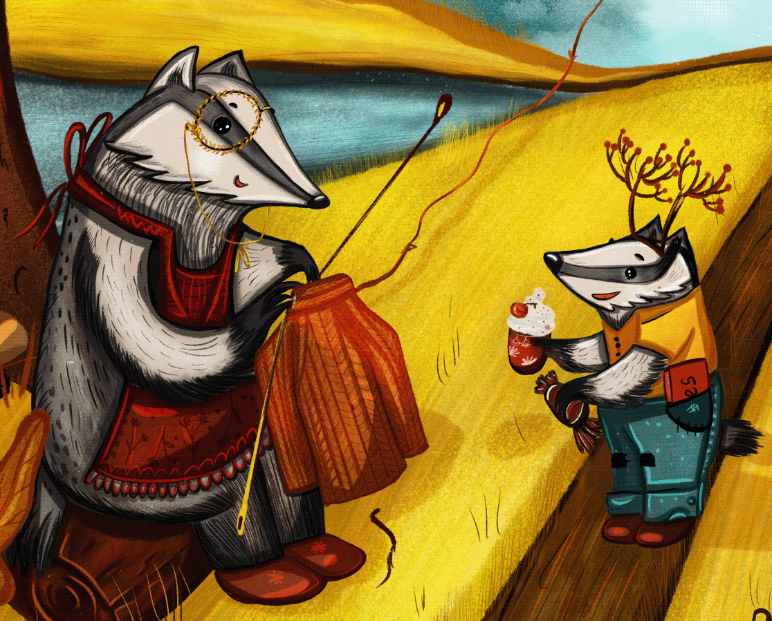 Characters for books about autumn — Изображение №19 — Иллюстрация на Dprofile