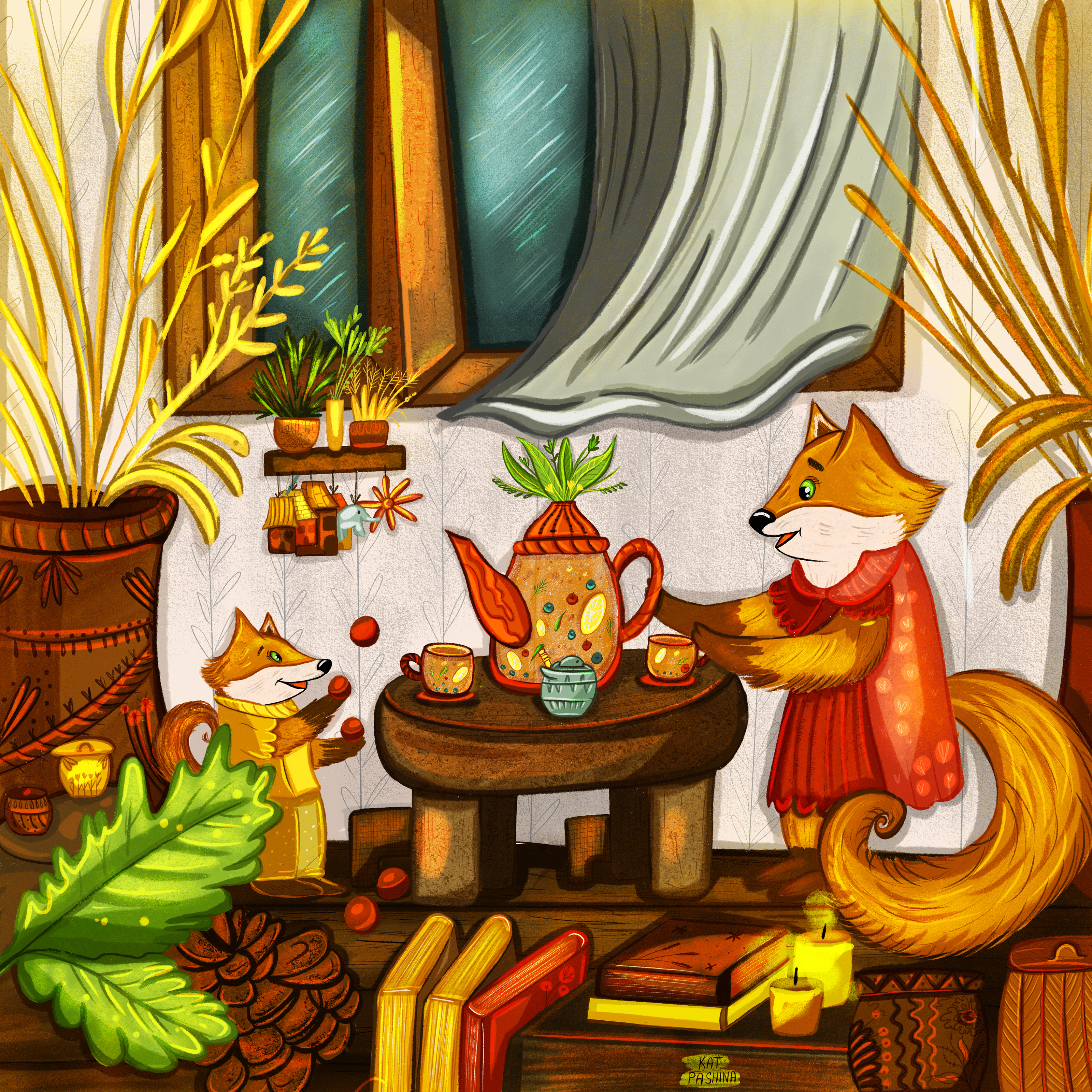 Characters for books about autumn — Изображение №11 — Иллюстрация на Dprofile