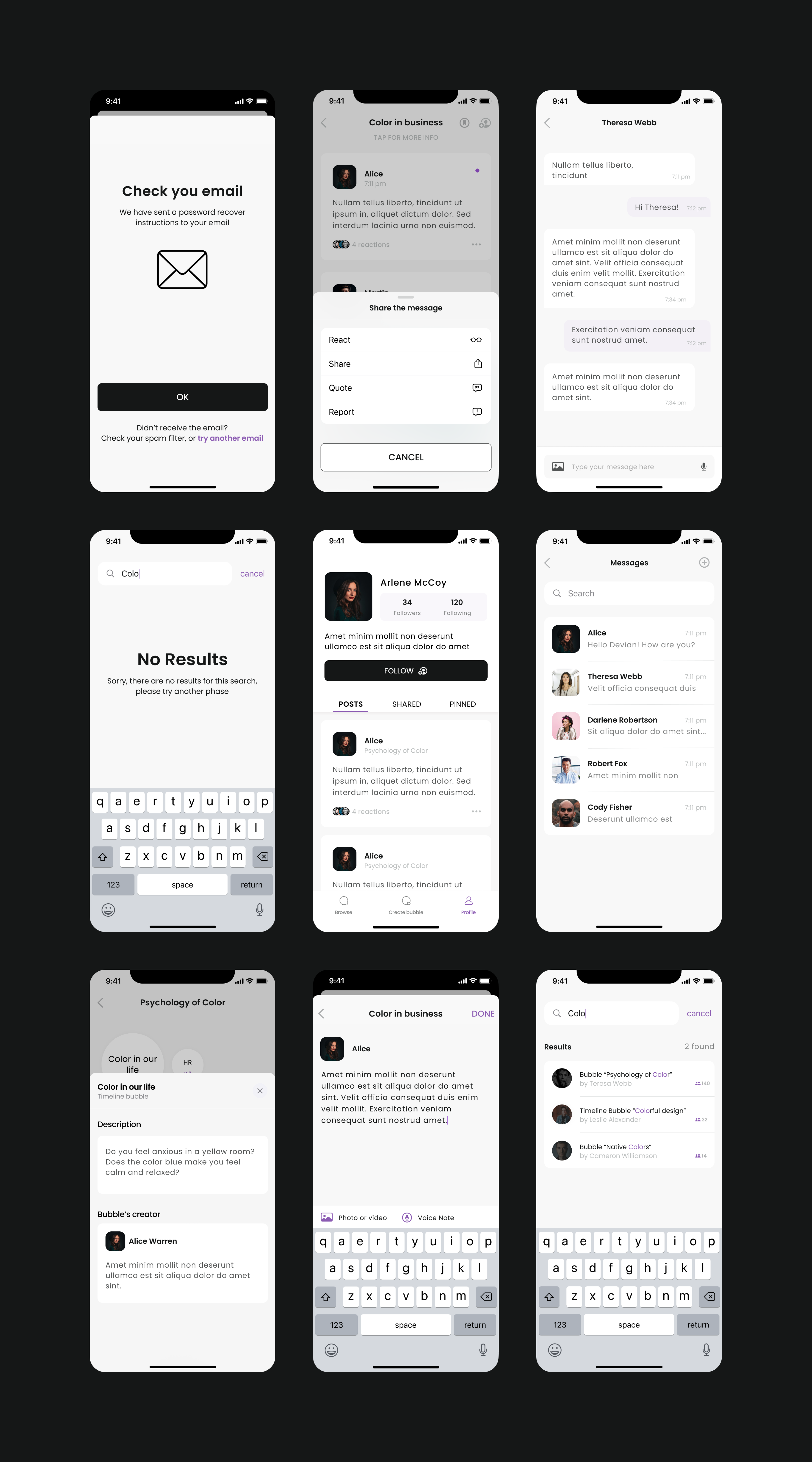 Communication app design — Изображение №11 — Интерфейсы на Dprofile