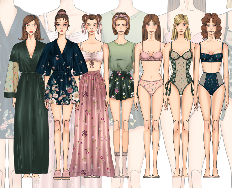 Дизайн нижнего беля (Fashion design ) — Брендинг, Иллюстрация на Dprofile