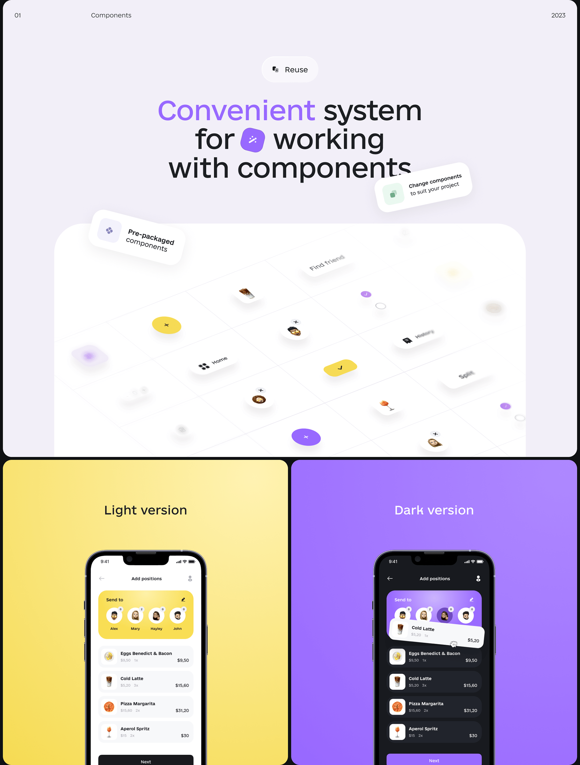 Split the Bill UI-Kit — Изображение №2 — Интерфейсы на Dprofile