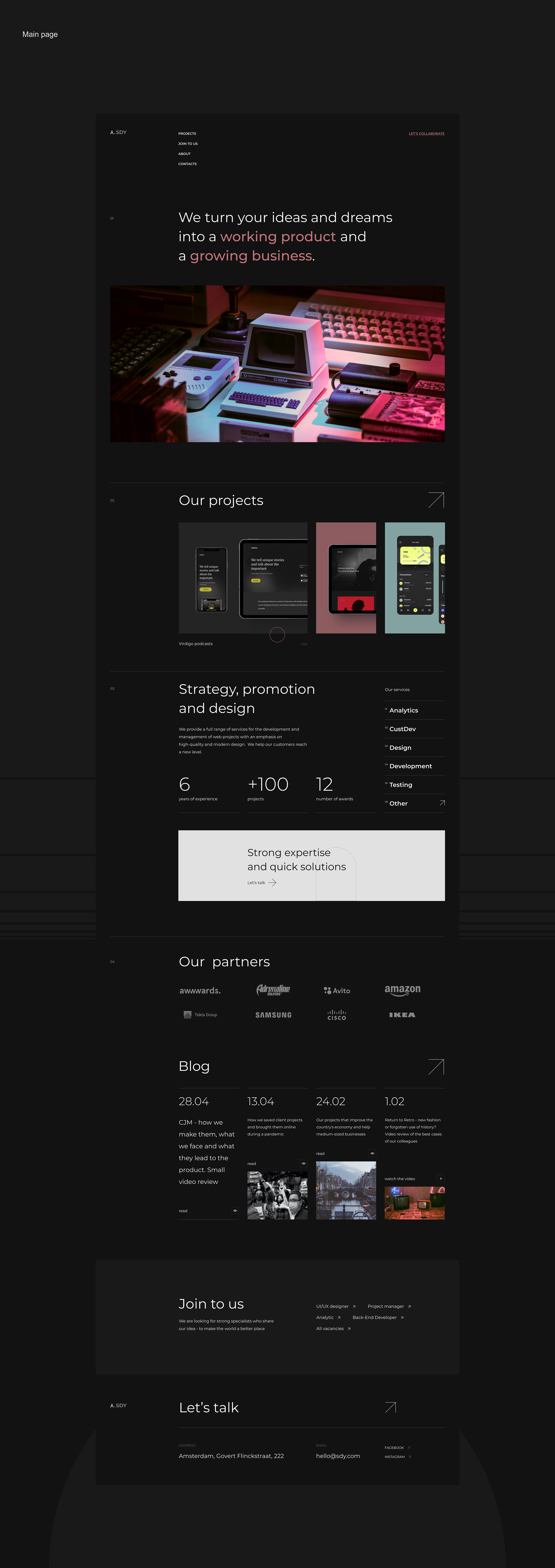 SDY | Website redesign — Изображение №4 — Интерфейсы на Dprofile