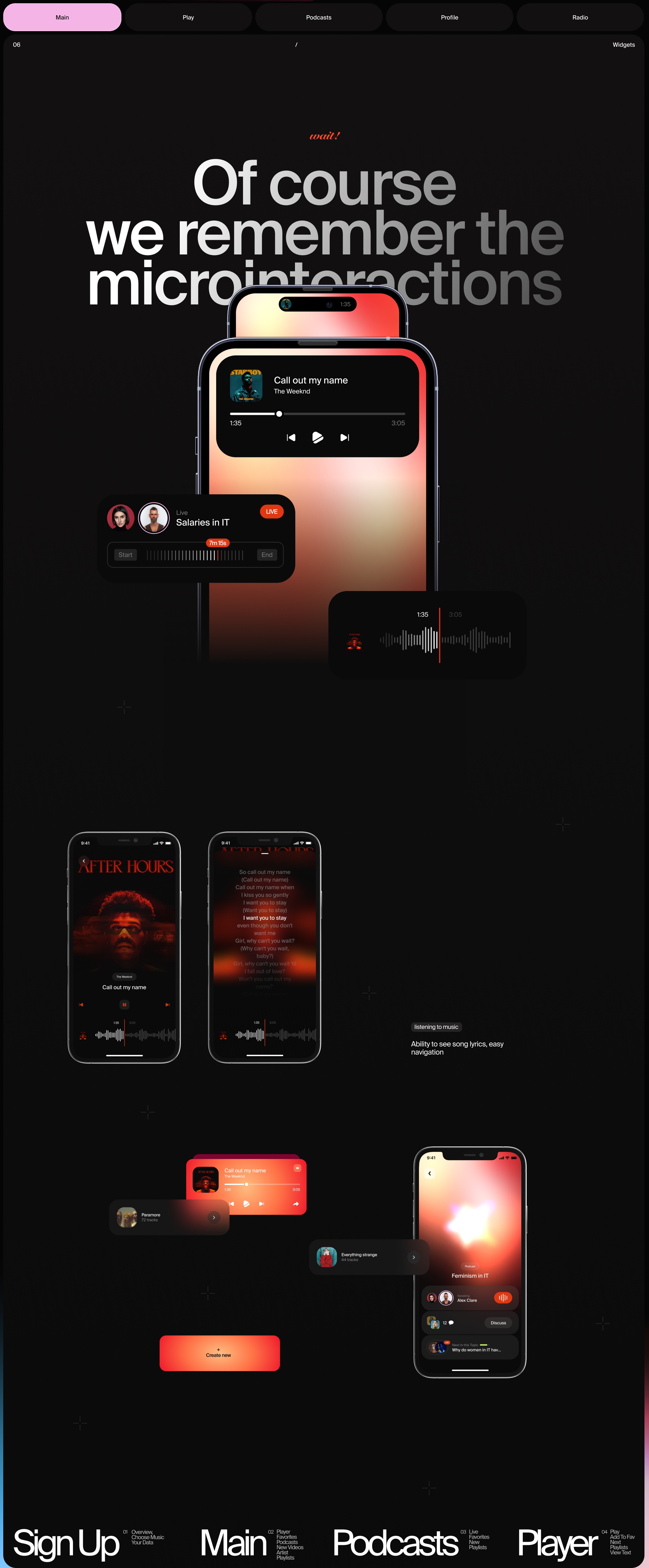 MOOUN | music app | UX/UI — Изображение №6 — Интерфейсы на Dprofile
